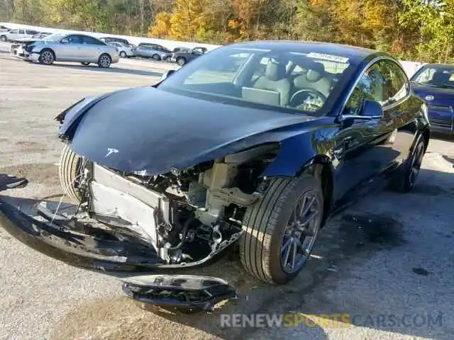 2 Photograph of a damaged car 5YJ3E1EA4KF296702 TESLA MODEL 3 2019