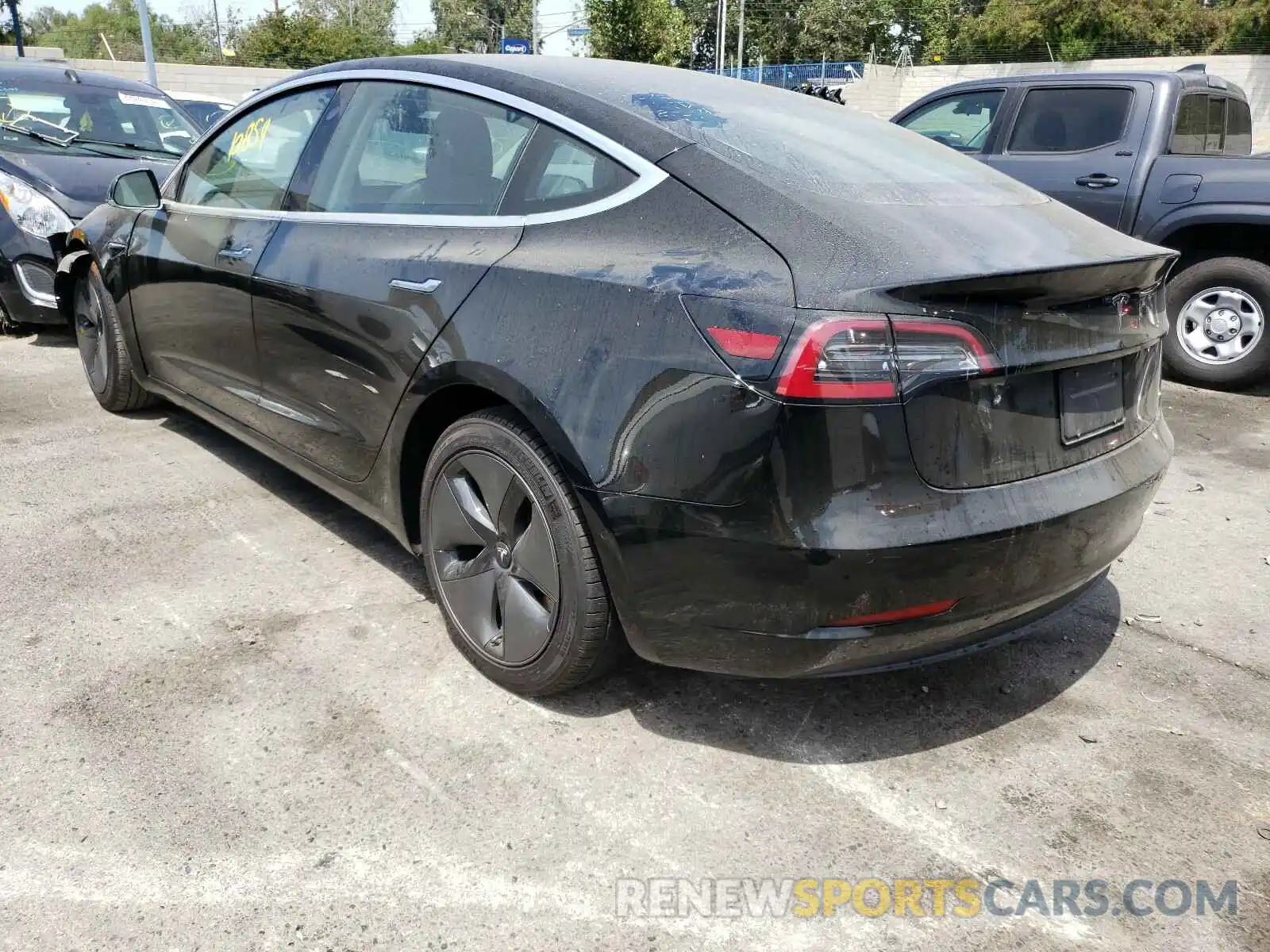 3 Photograph of a damaged car 5YJ3E1EA4KF296876 TESLA MODEL 3 2019