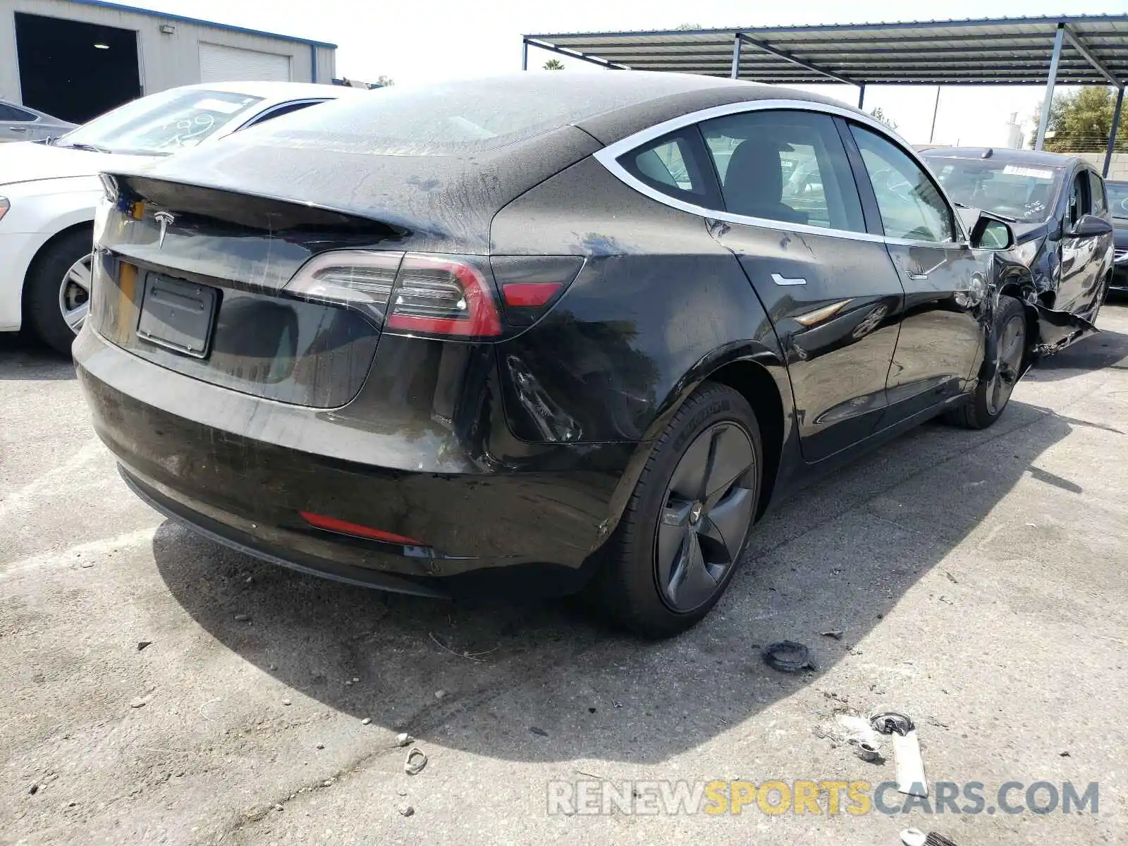 4 Фотография поврежденного автомобиля 5YJ3E1EA4KF296876 TESLA MODEL 3 2019