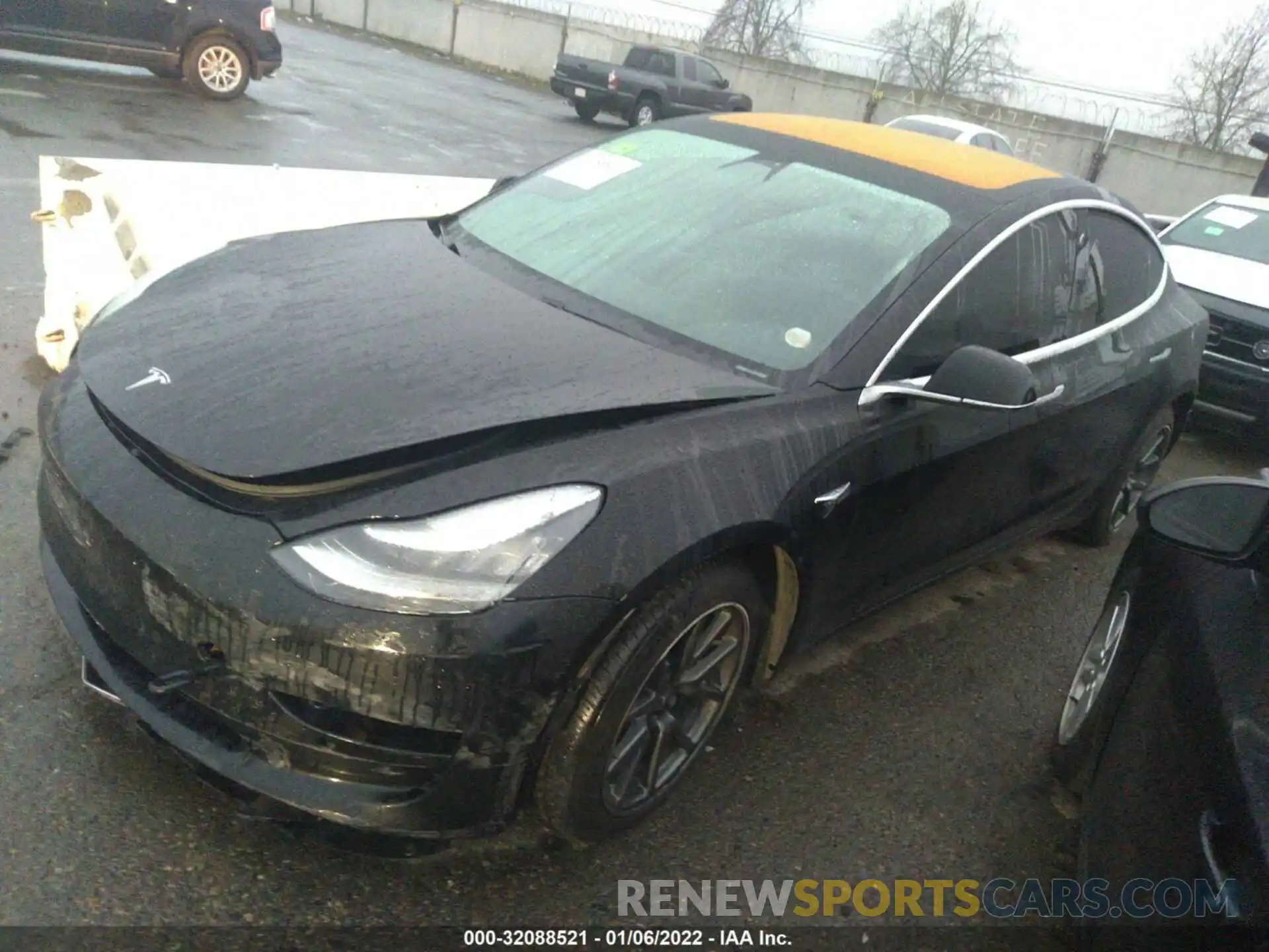 2 Photograph of a damaged car 5YJ3E1EA4KF297056 TESLA MODEL 3 2019