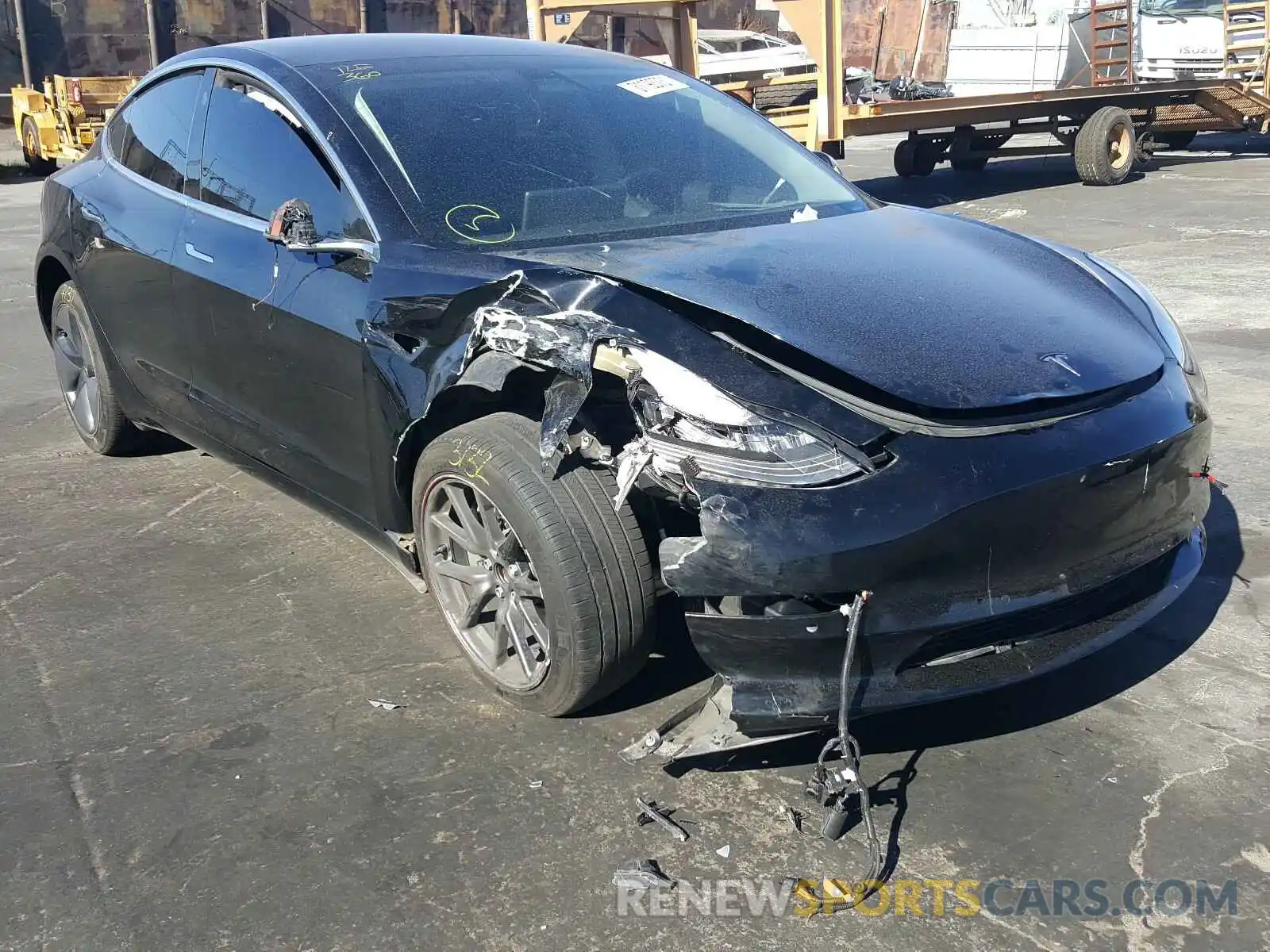 1 Photograph of a damaged car 5YJ3E1EA4KF297350 TESLA MODEL 3 2019