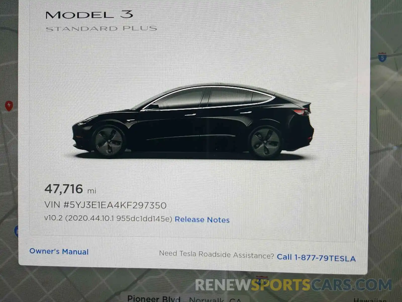 8 Фотография поврежденного автомобиля 5YJ3E1EA4KF297350 TESLA MODEL 3 2019