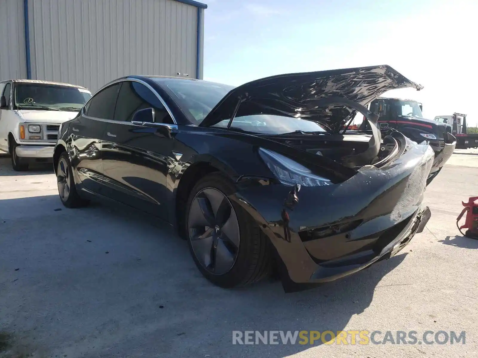 1 Photograph of a damaged car 5YJ3E1EA4KF297560 TESLA MODEL 3 2019