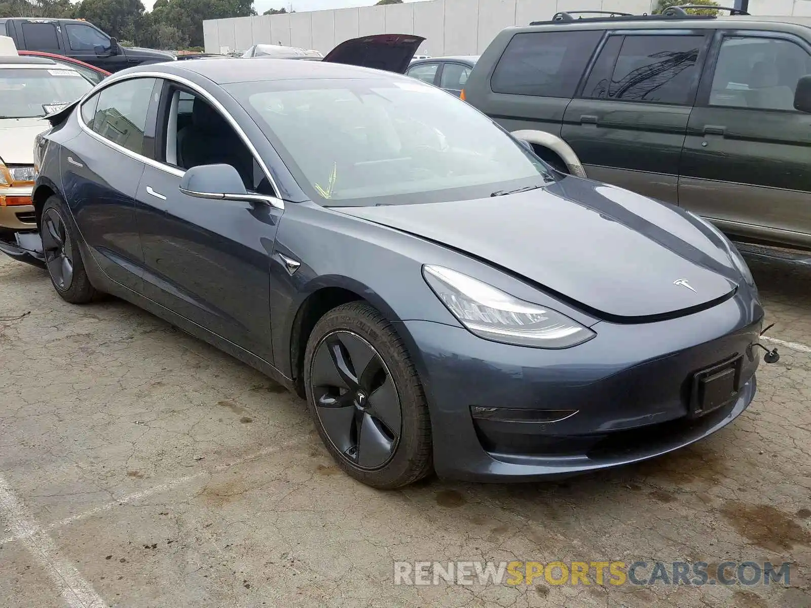 1 Photograph of a damaged car 5YJ3E1EA4KF298305 TESLA MODEL 3 2019