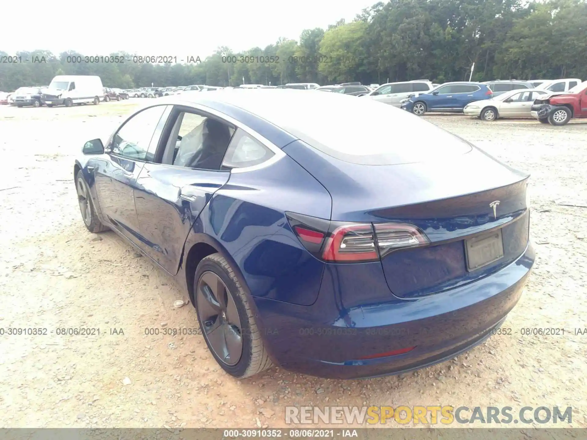 3 Photograph of a damaged car 5YJ3E1EA4KF299244 TESLA MODEL 3 2019