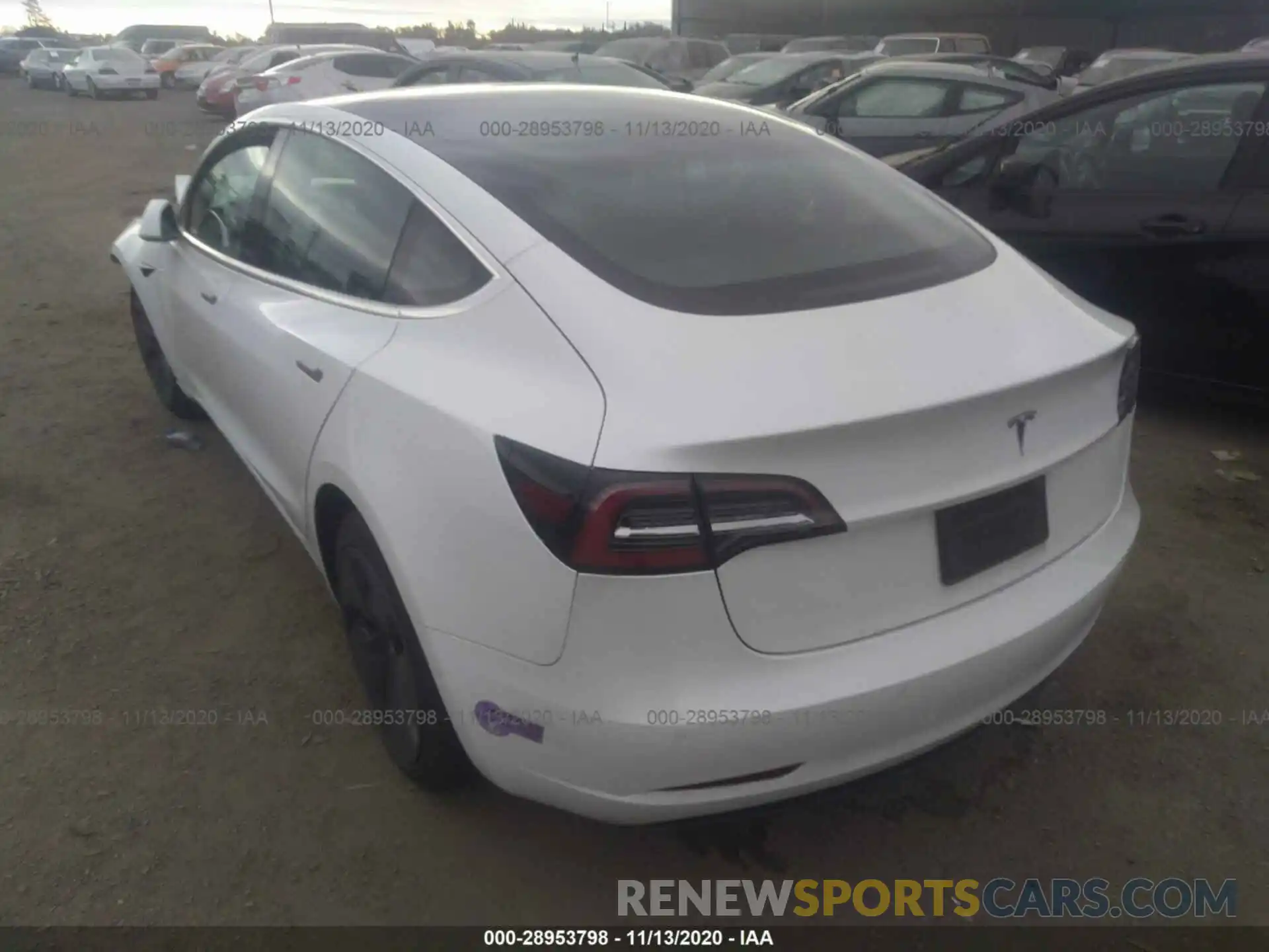 3 Photograph of a damaged car 5YJ3E1EA4KF299941 TESLA MODEL 3 2019