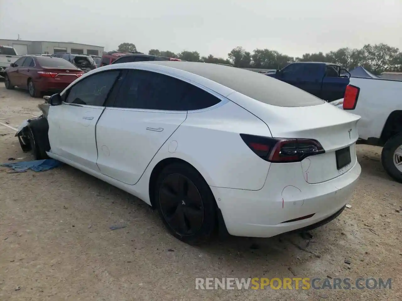 3 Photograph of a damaged car 5YJ3E1EA4KF299955 TESLA MODEL 3 2019