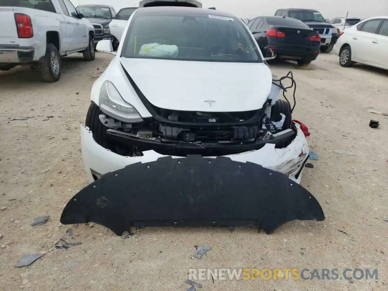 9 Photograph of a damaged car 5YJ3E1EA4KF299955 TESLA MODEL 3 2019