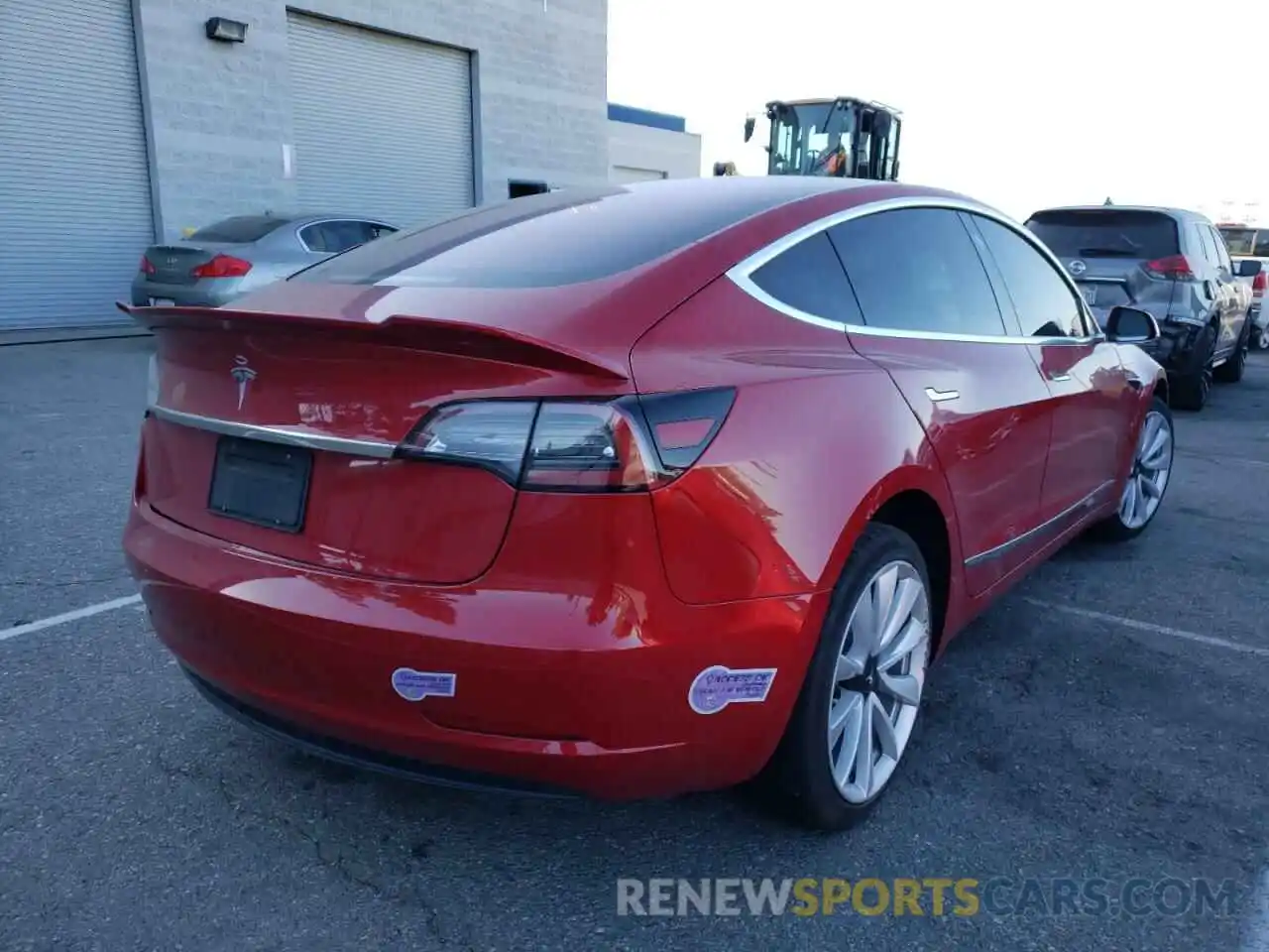 4 Photograph of a damaged car 5YJ3E1EA4KF301073 TESLA MODEL 3 2019