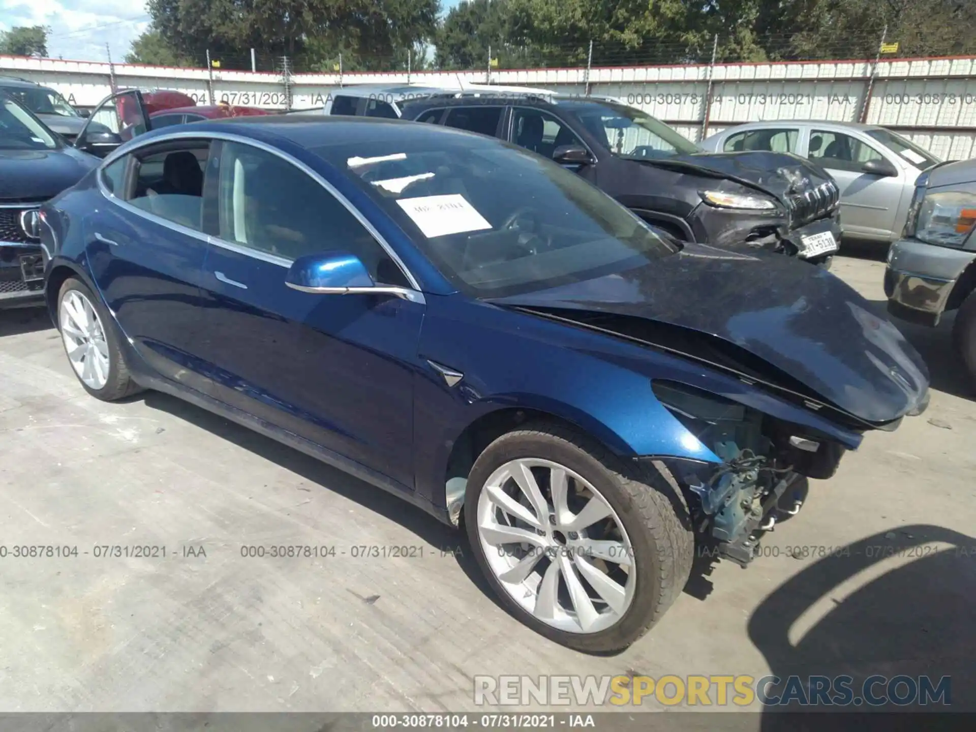 1 Photograph of a damaged car 5YJ3E1EA4KF301171 TESLA MODEL 3 2019