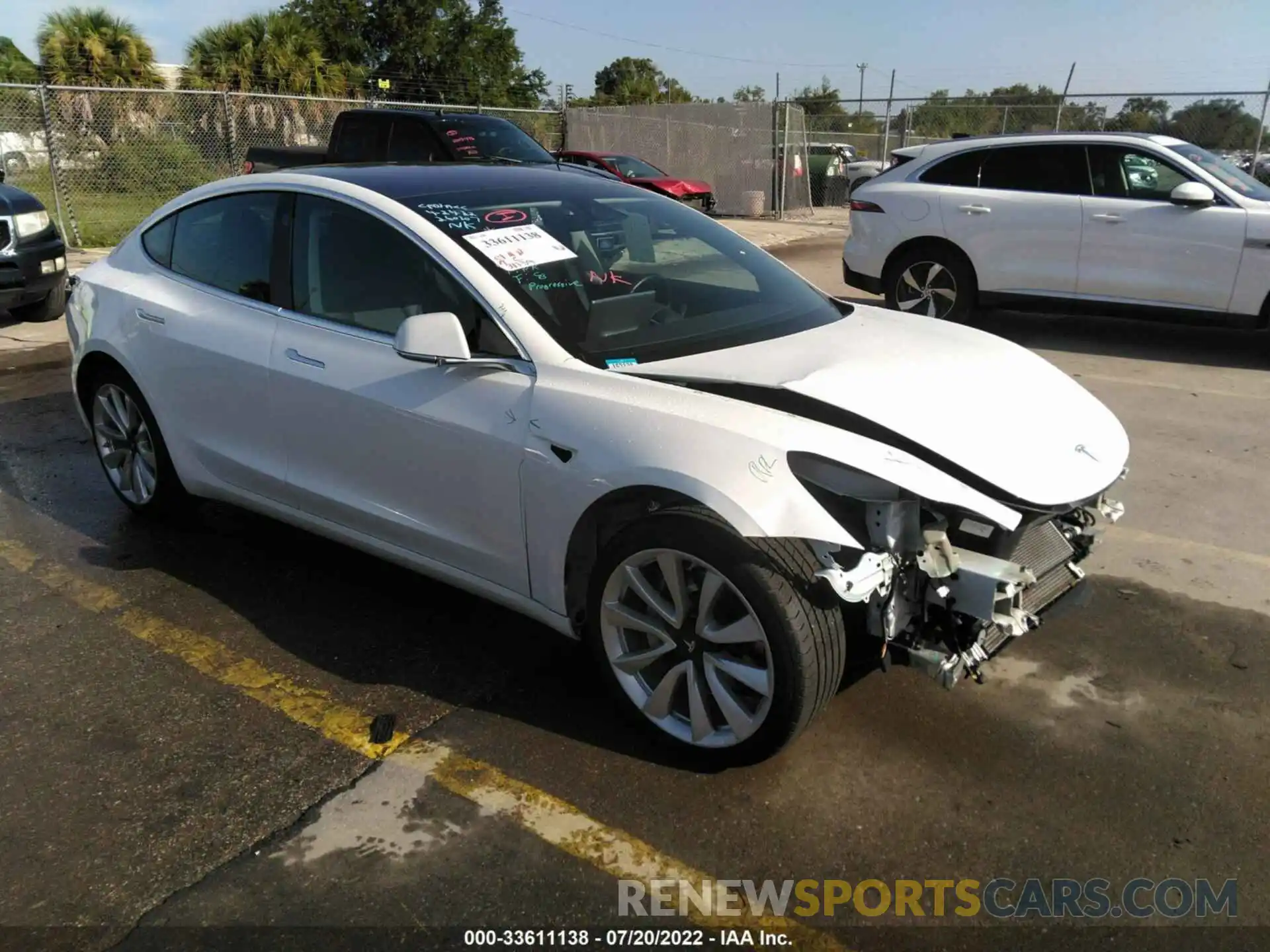 1 Photograph of a damaged car 5YJ3E1EA4KF301378 TESLA MODEL 3 2019