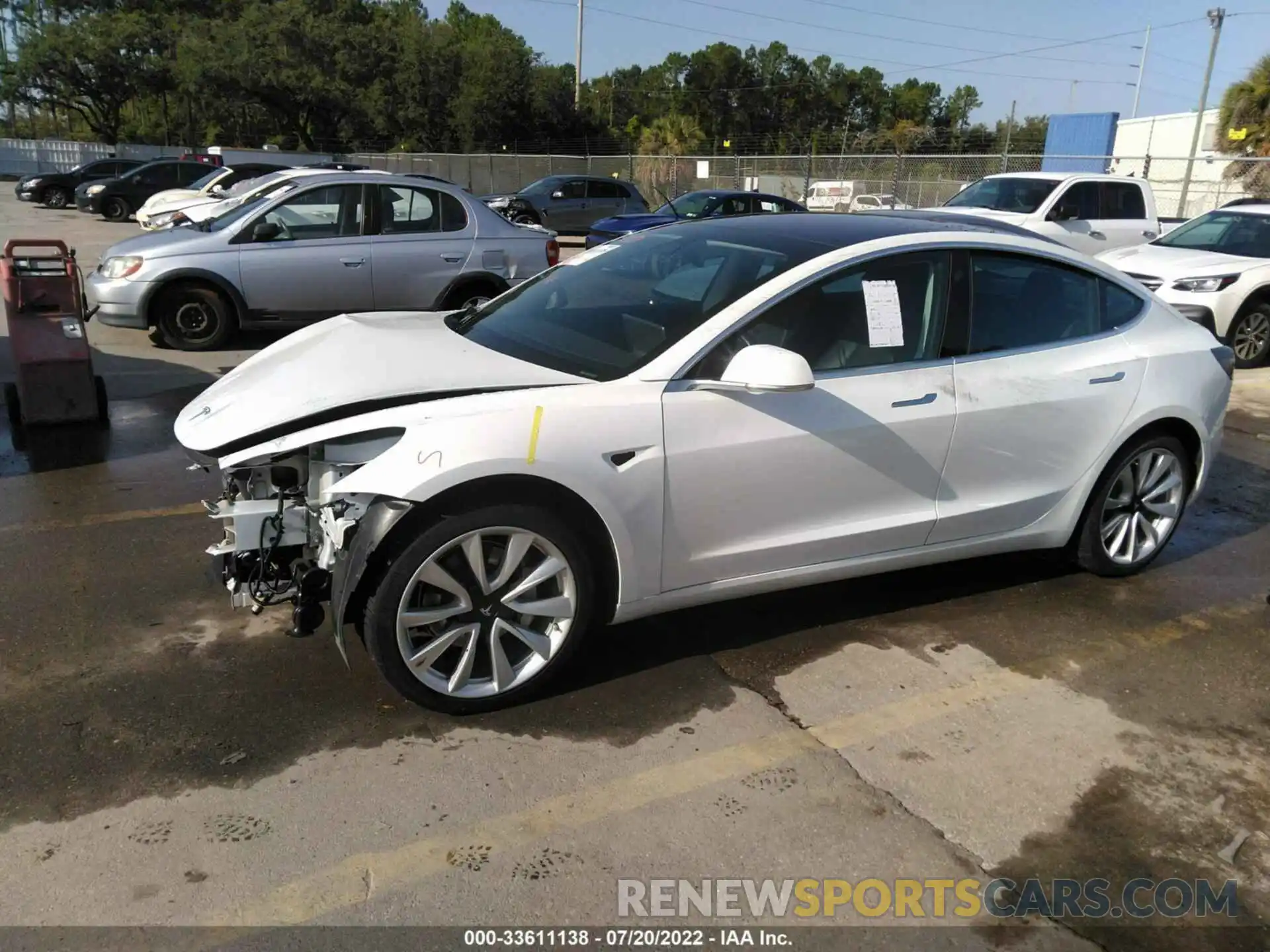 2 Photograph of a damaged car 5YJ3E1EA4KF301378 TESLA MODEL 3 2019