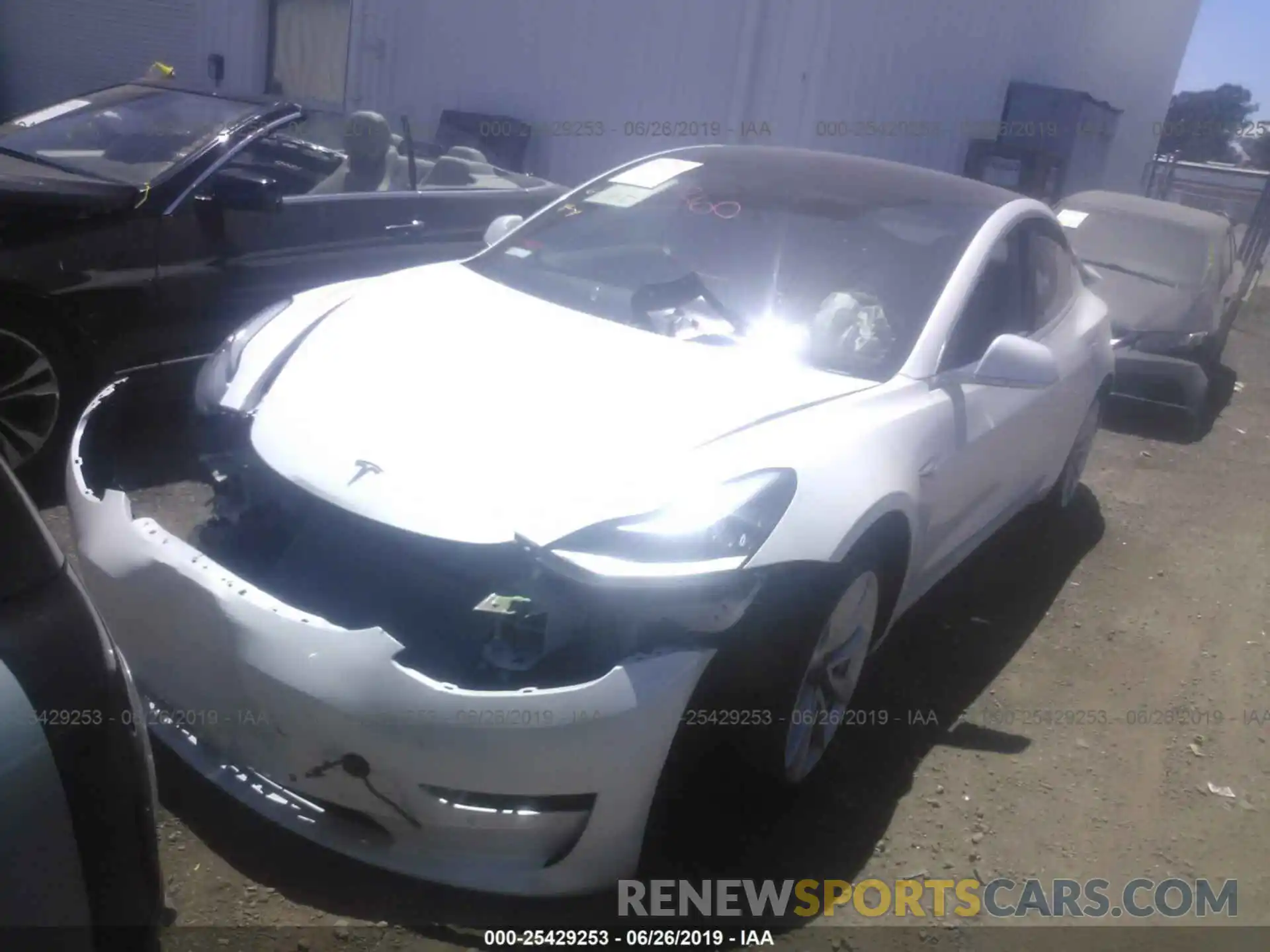 2 Photograph of a damaged car 5YJ3E1EA4KF301414 TESLA MODEL 3 2019