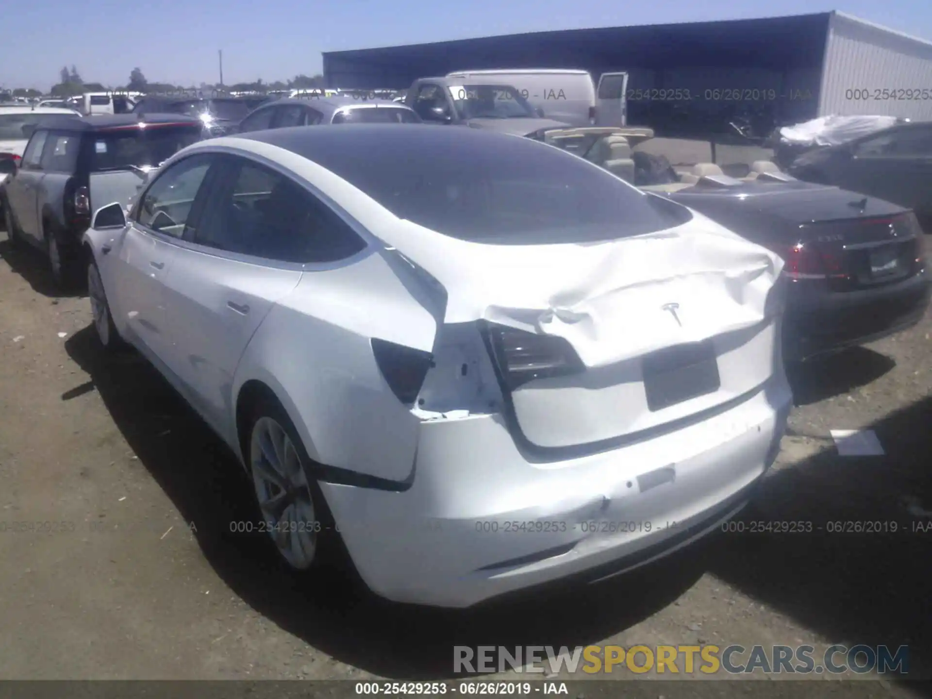 3 Photograph of a damaged car 5YJ3E1EA4KF301414 TESLA MODEL 3 2019