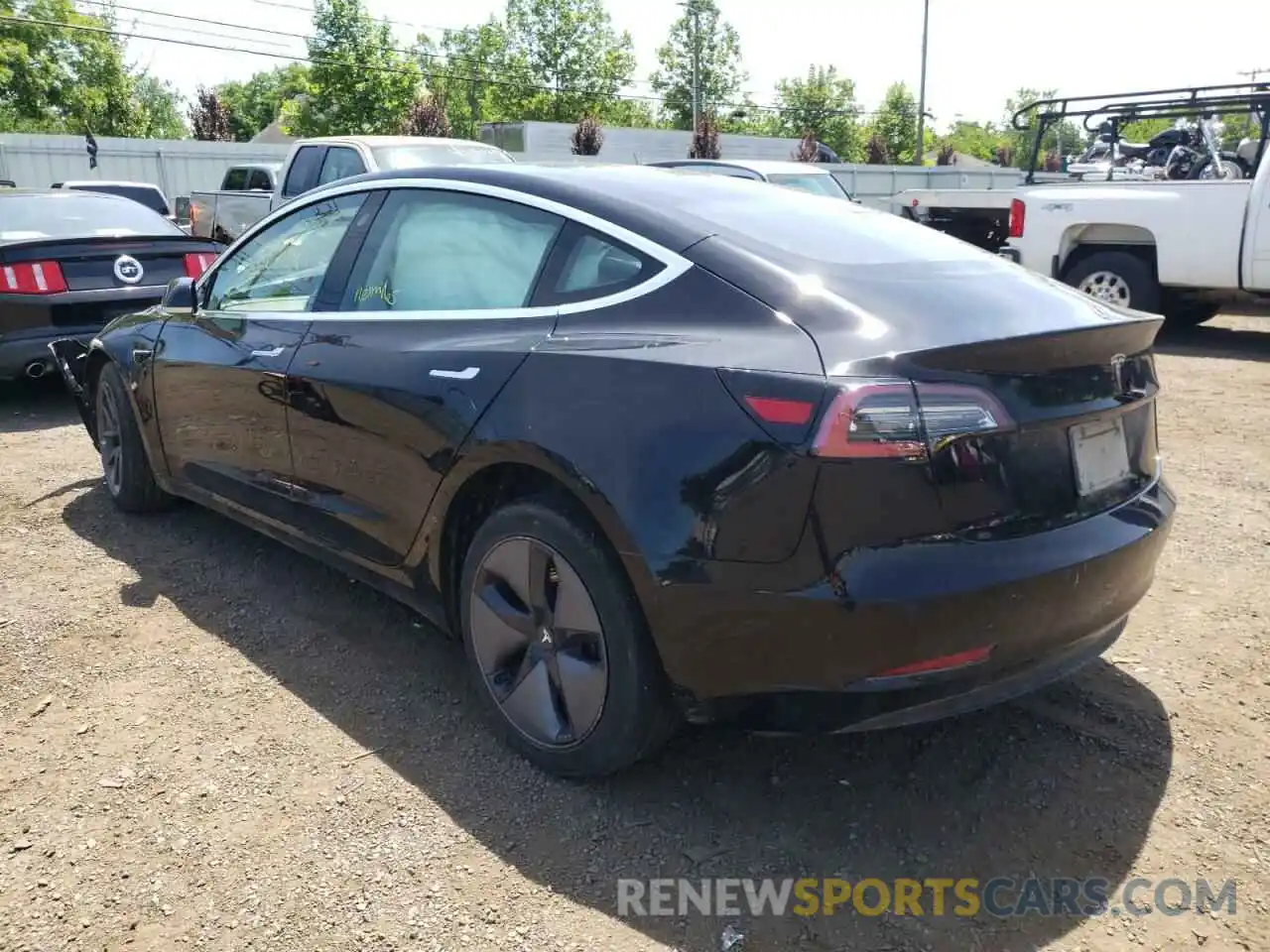 3 Photograph of a damaged car 5YJ3E1EA4KF306161 TESLA MODEL 3 2019