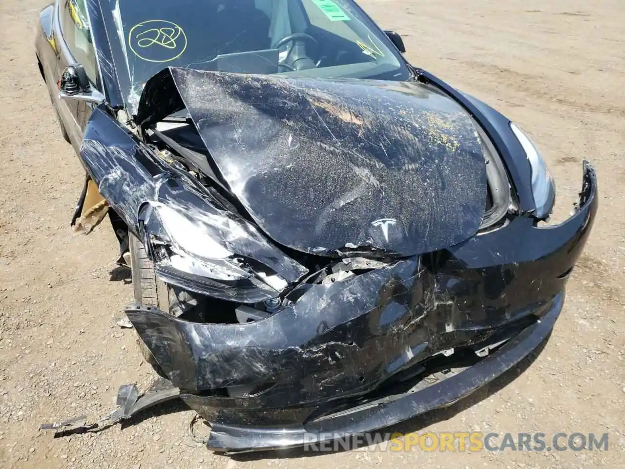 9 Photograph of a damaged car 5YJ3E1EA4KF306161 TESLA MODEL 3 2019