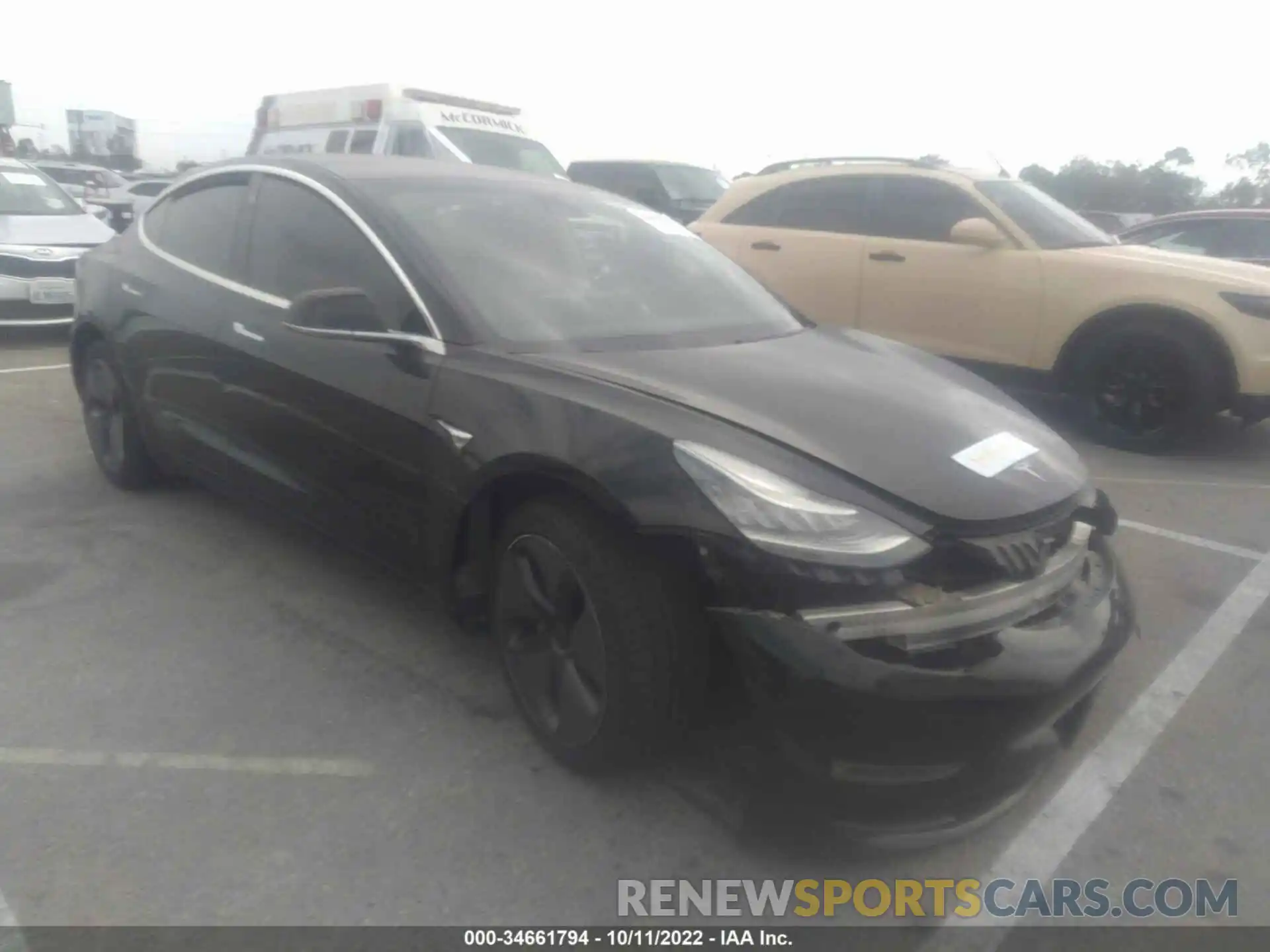 1 Фотография поврежденного автомобиля 5YJ3E1EA4KF306287 TESLA MODEL 3 2019