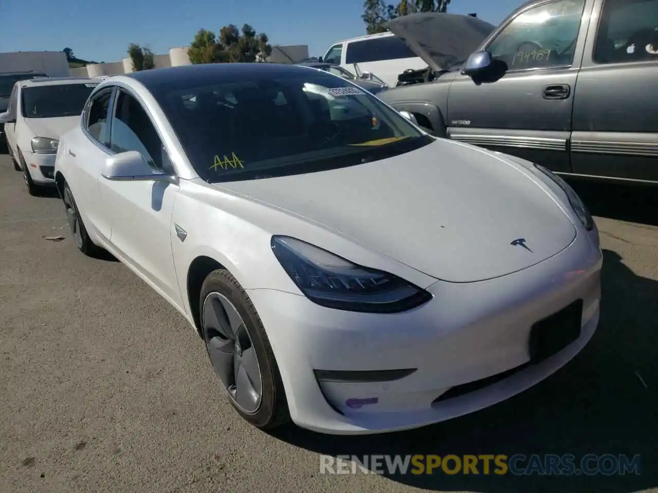 1 Photograph of a damaged car 5YJ3E1EA4KF309805 TESLA MODEL 3 2019