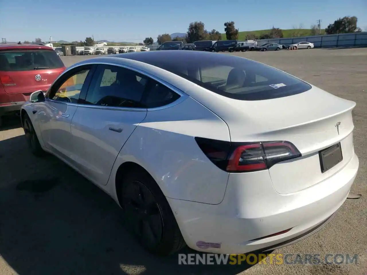 3 Photograph of a damaged car 5YJ3E1EA4KF309805 TESLA MODEL 3 2019