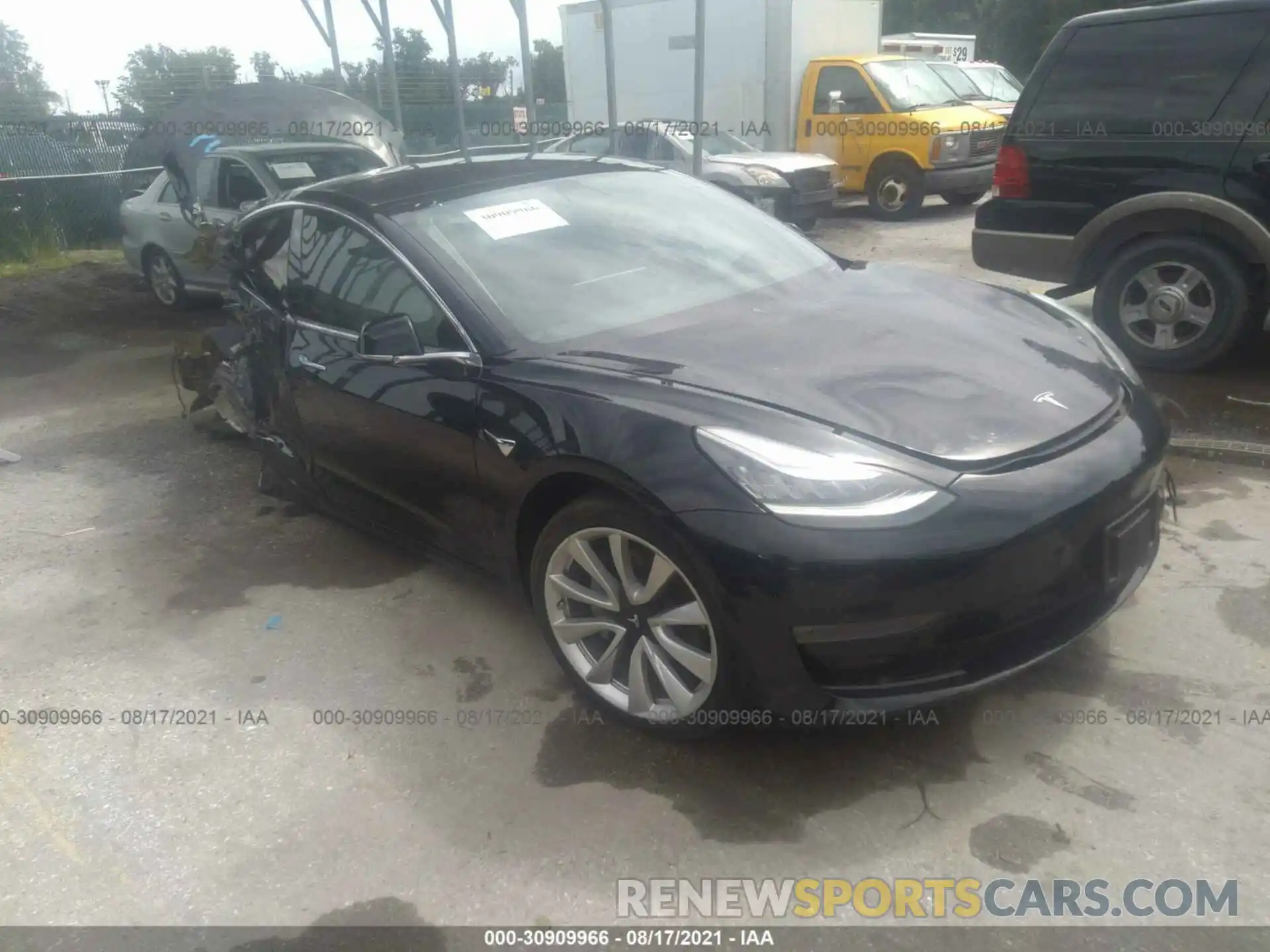 1 Photograph of a damaged car 5YJ3E1EA4KF310985 TESLA MODEL 3 2019