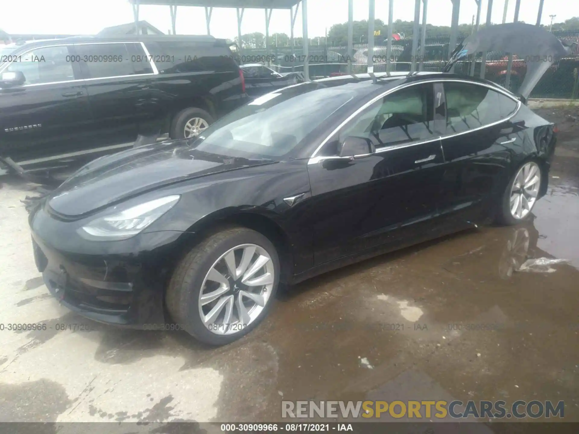 2 Photograph of a damaged car 5YJ3E1EA4KF310985 TESLA MODEL 3 2019