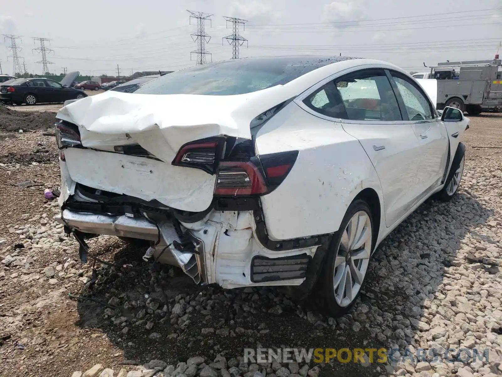 4 Photograph of a damaged car 5YJ3E1EA4KF311876 TESLA MODEL 3 2019