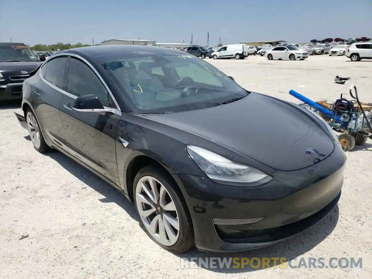 1 Photograph of a damaged car 5YJ3E1EA4KF312655 TESLA MODEL 3 2019