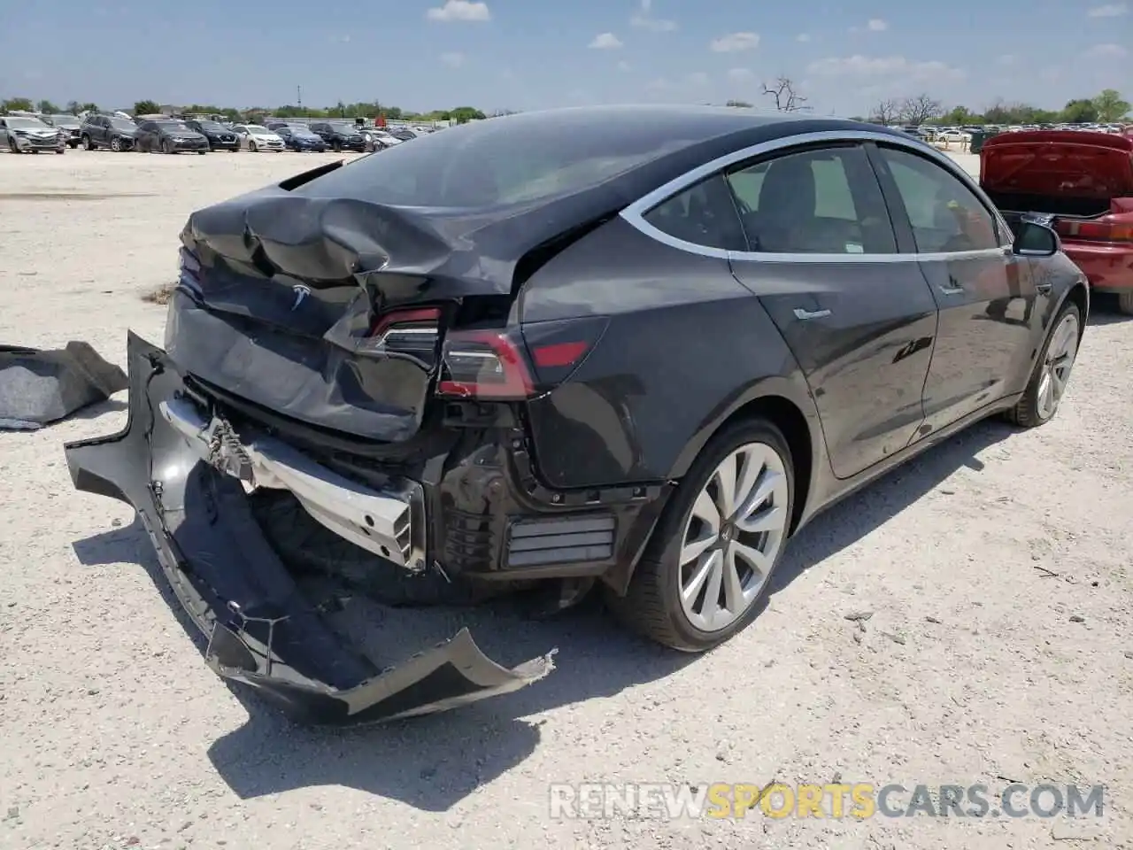 4 Photograph of a damaged car 5YJ3E1EA4KF312655 TESLA MODEL 3 2019