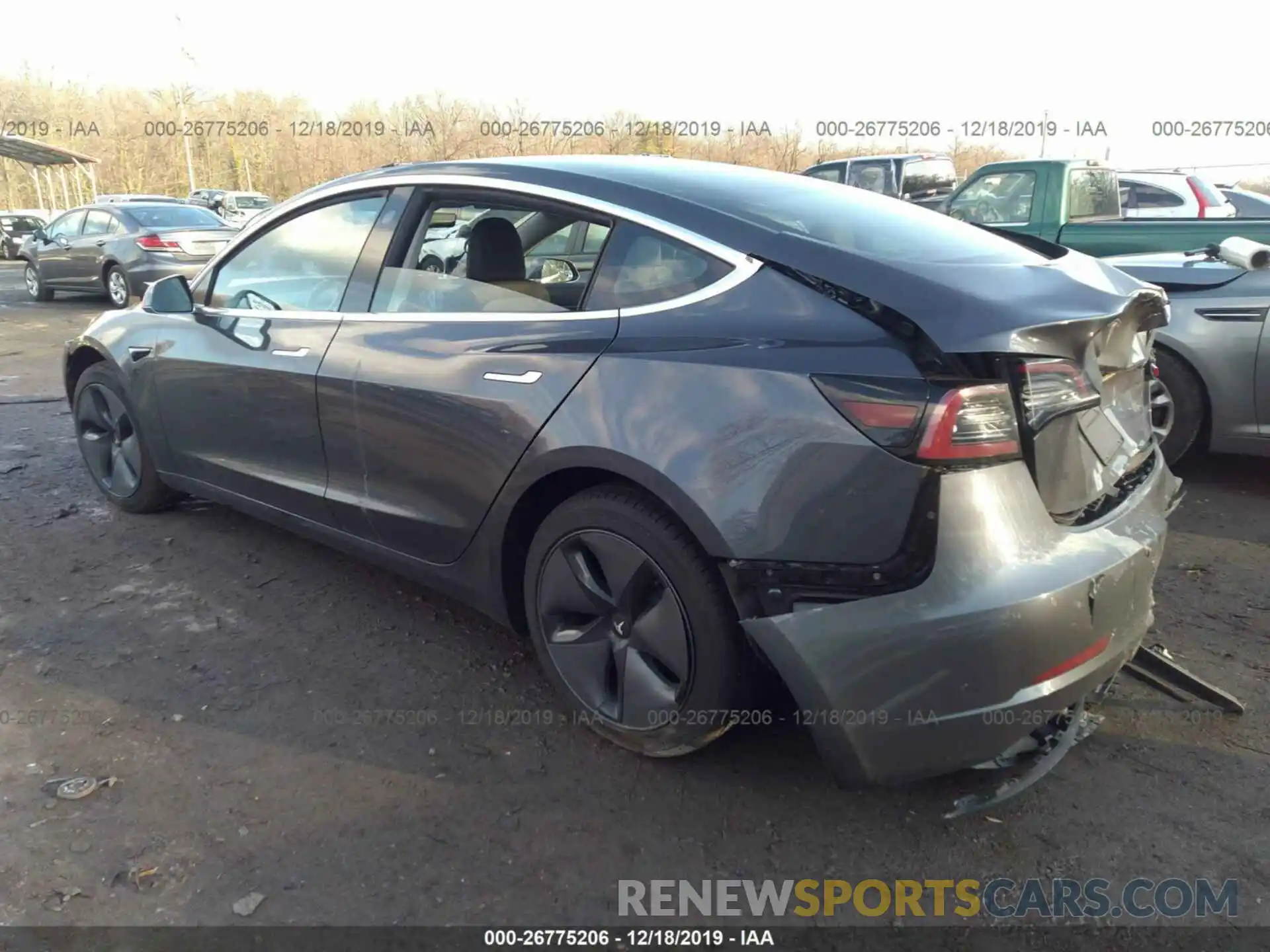 3 Photograph of a damaged car 5YJ3E1EA4KF313496 TESLA MODEL 3 2019