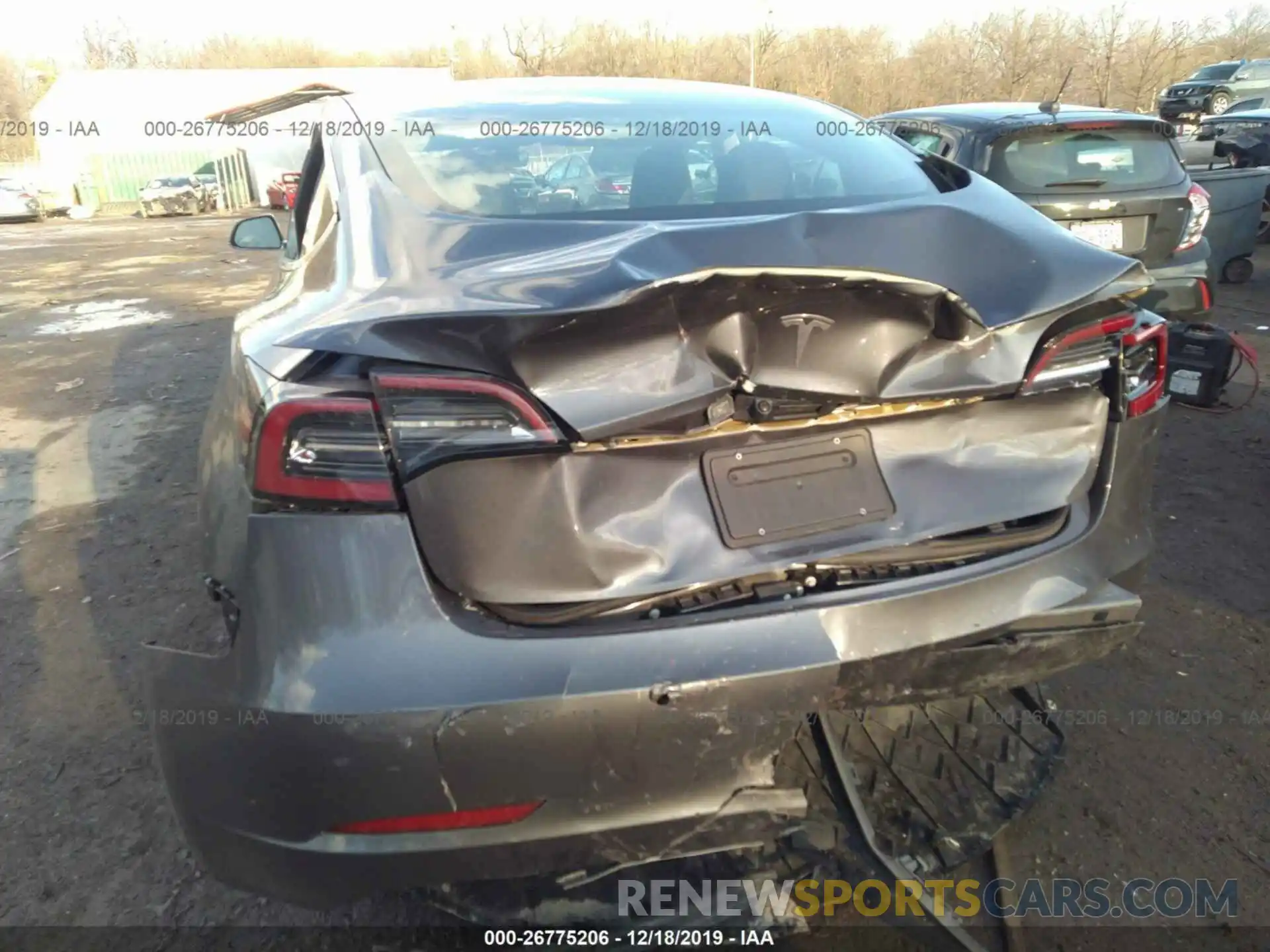 6 Photograph of a damaged car 5YJ3E1EA4KF313496 TESLA MODEL 3 2019