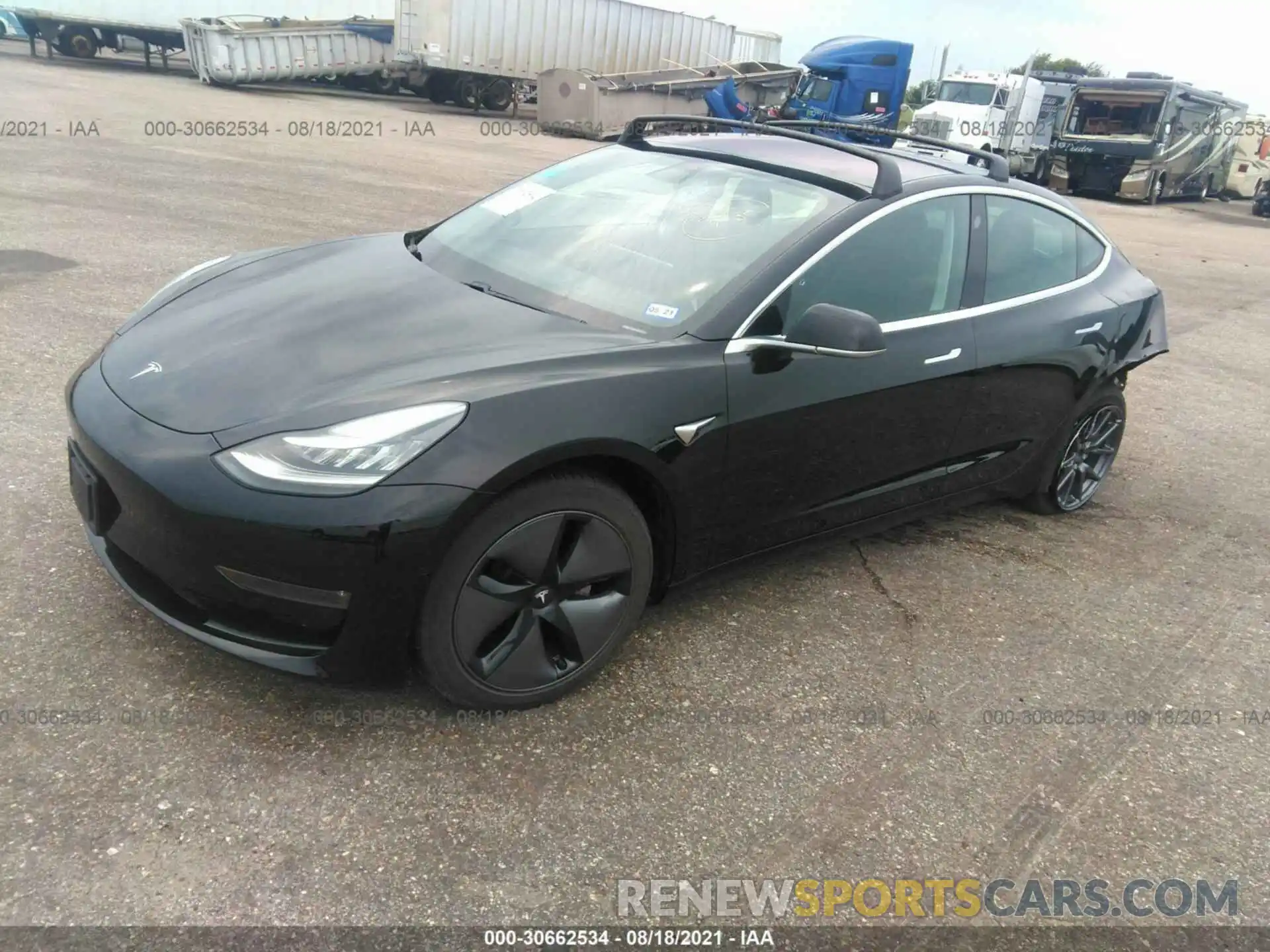 2 Photograph of a damaged car 5YJ3E1EA4KF324210 TESLA MODEL 3 2019