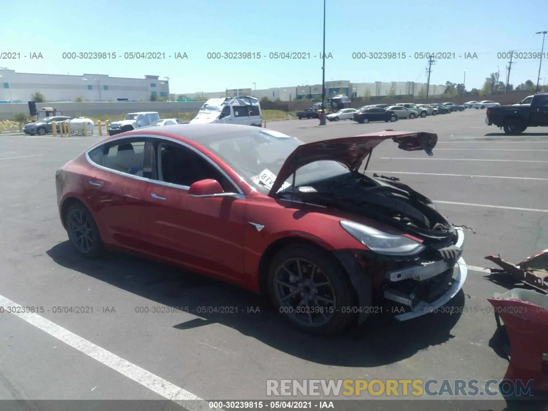 1 Photograph of a damaged car 5YJ3E1EA4KF324739 TESLA MODEL 3 2019