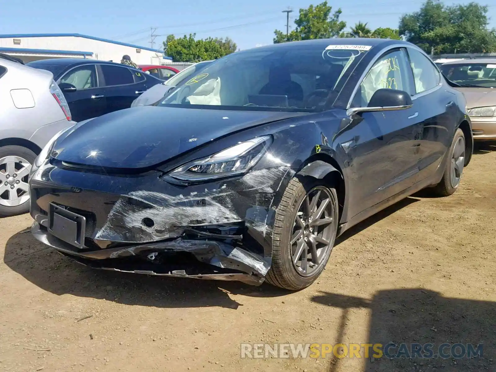 2 Фотография поврежденного автомобиля 5YJ3E1EA4KF325034 TESLA MODEL 3 2019