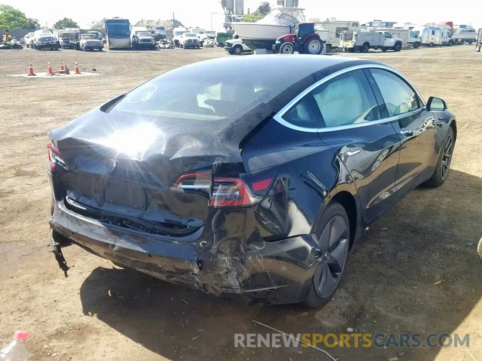 4 Photograph of a damaged car 5YJ3E1EA4KF325034 TESLA MODEL 3 2019