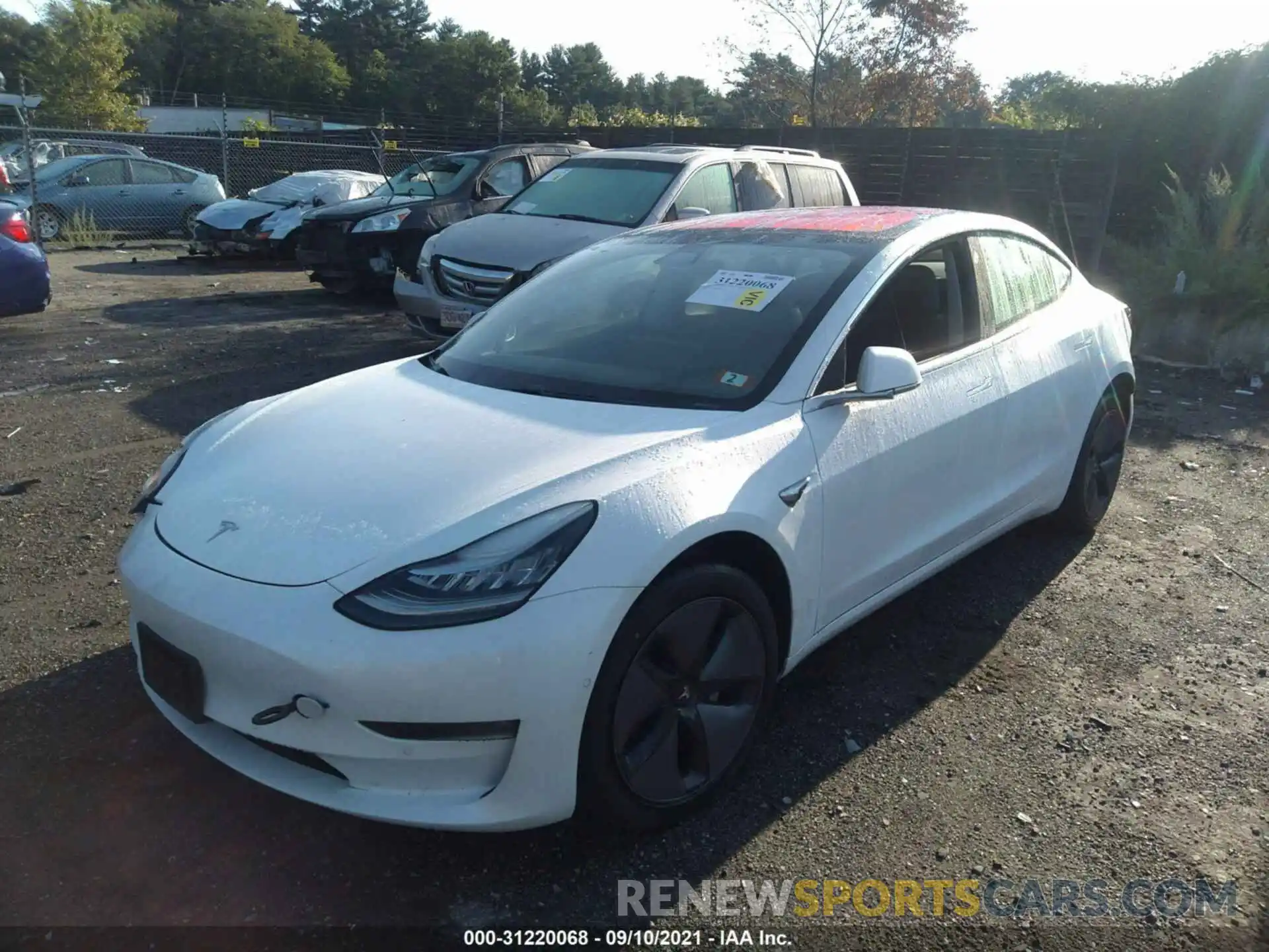 2 Photograph of a damaged car 5YJ3E1EA4KF326510 TESLA MODEL 3 2019