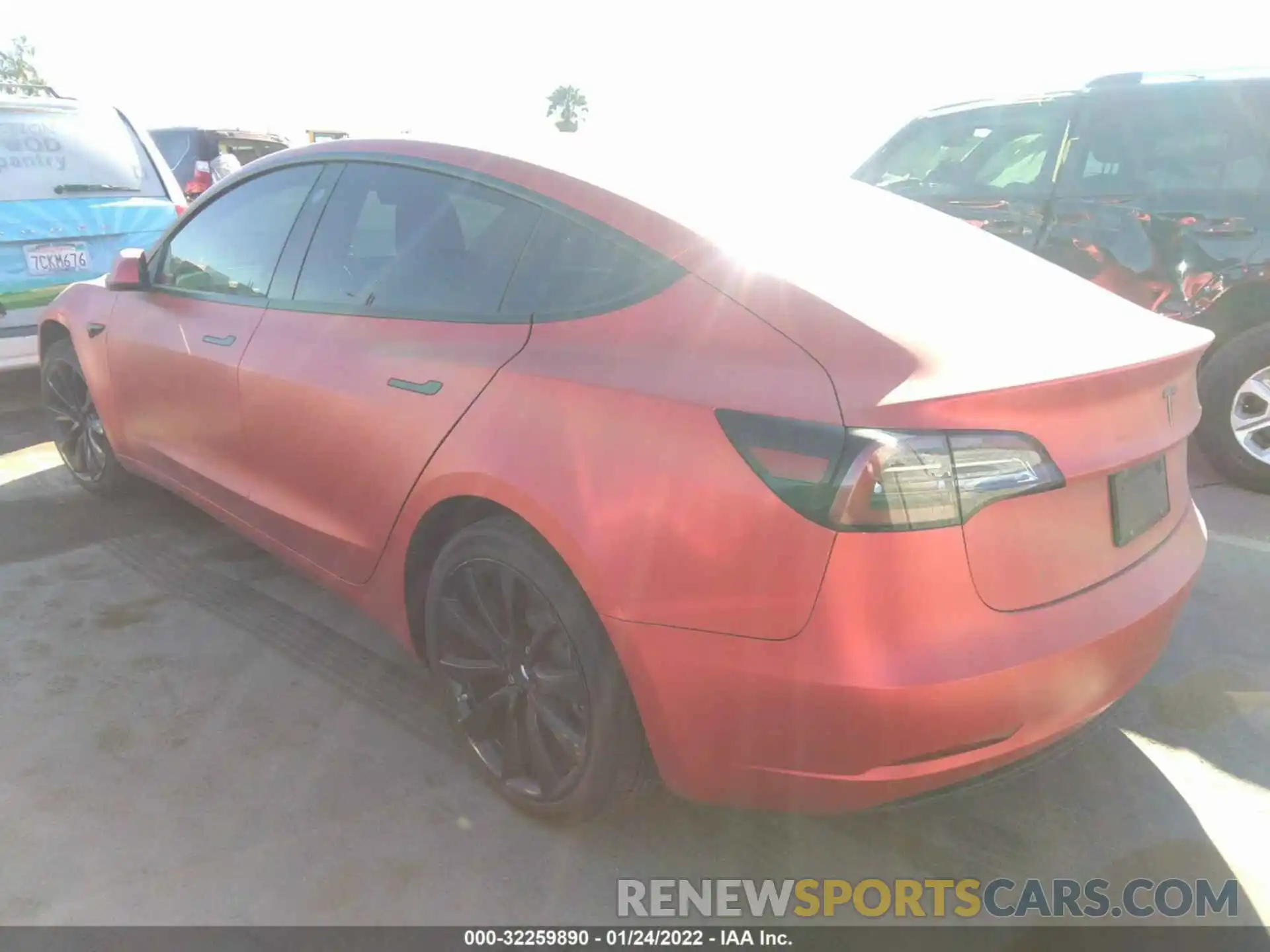 3 Photograph of a damaged car 5YJ3E1EA4KF329102 TESLA MODEL 3 2019