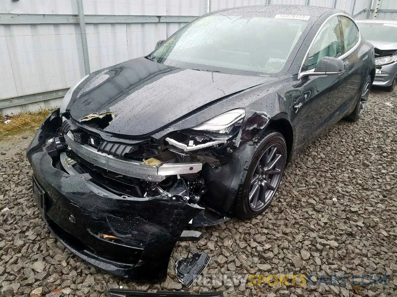2 Photograph of a damaged car 5YJ3E1EA4KF329357 TESLA MODEL 3 2019