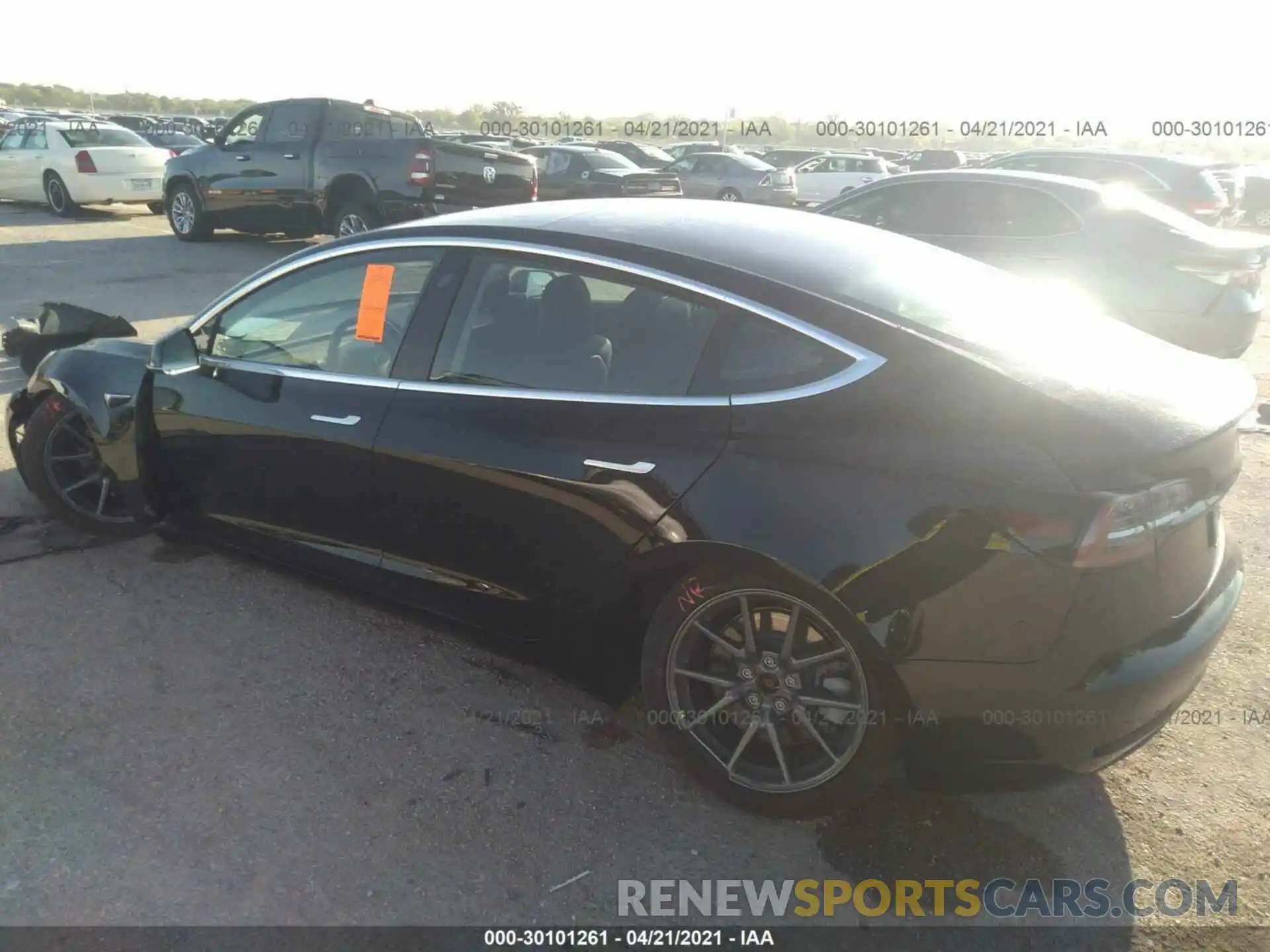 3 Photograph of a damaged car 5YJ3E1EA4KF331125 TESLA MODEL 3 2019