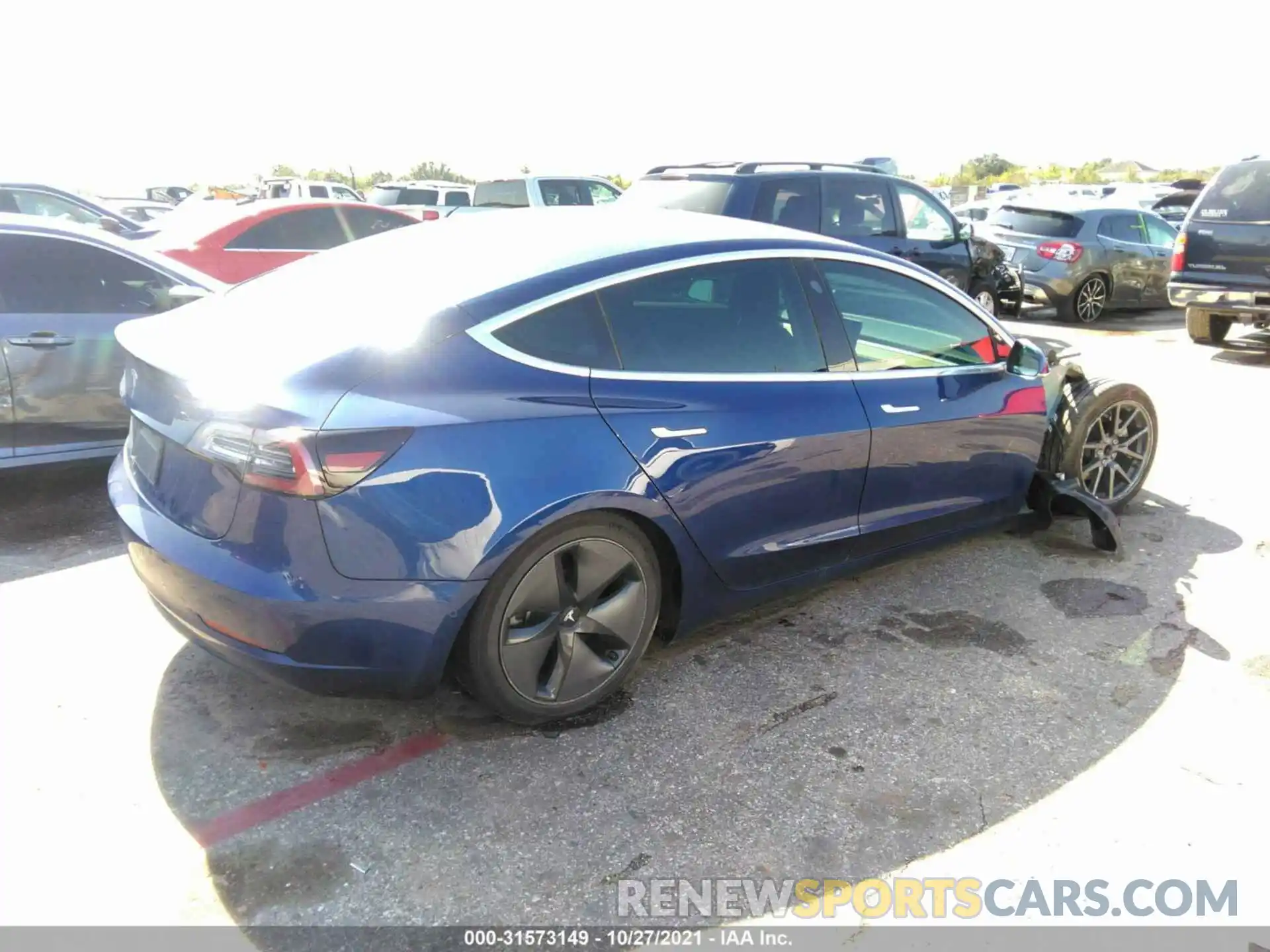 4 Photograph of a damaged car 5YJ3E1EA4KF356378 TESLA MODEL 3 2019