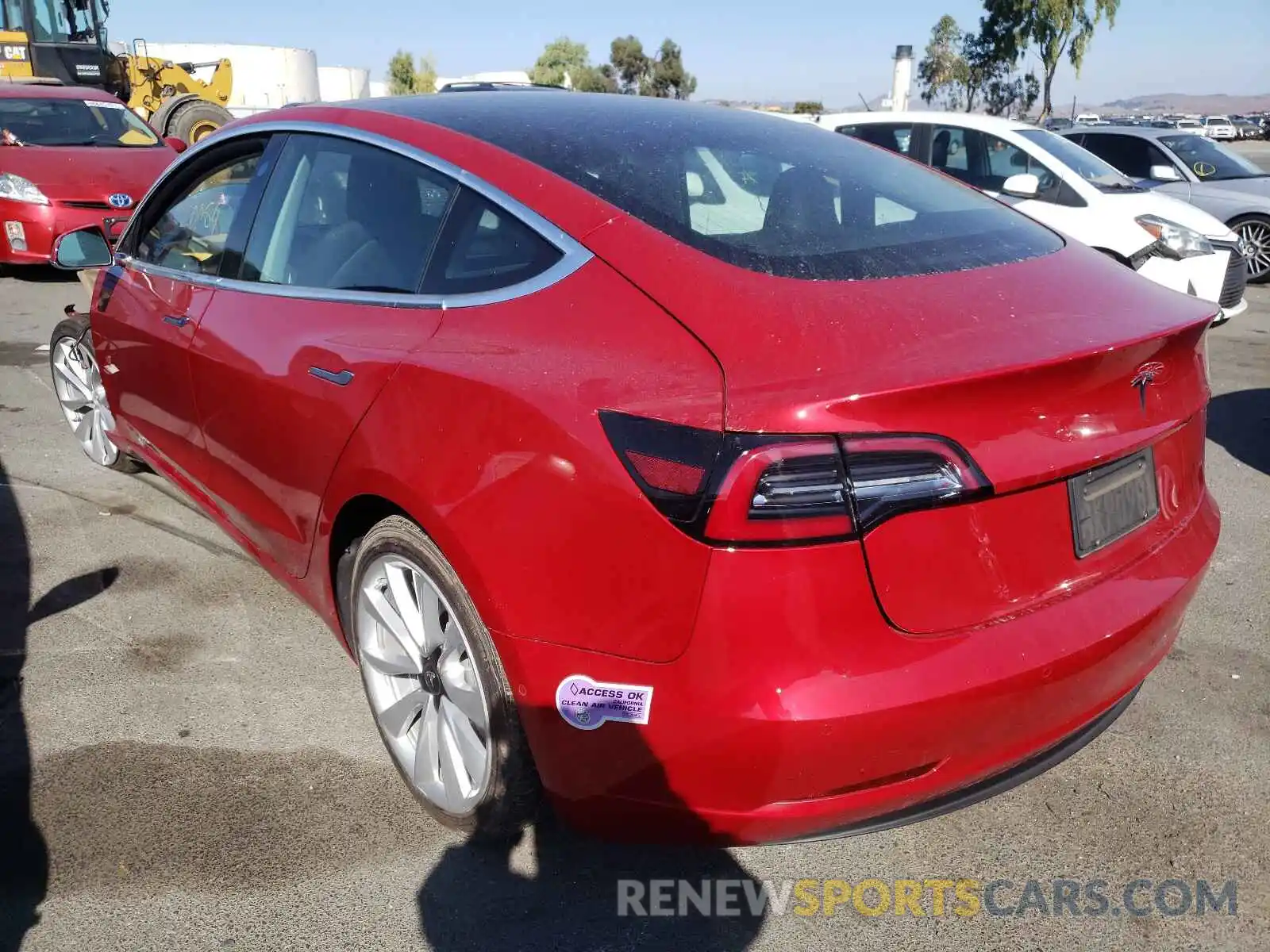 3 Photograph of a damaged car 5YJ3E1EA4KF357658 TESLA MODEL 3 2019