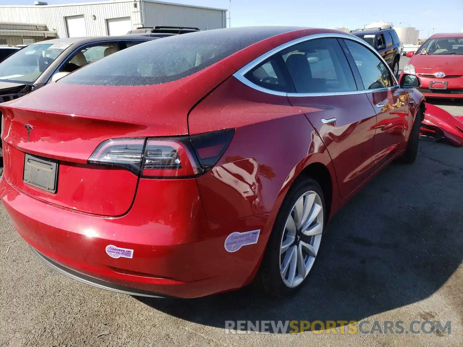 4 Photograph of a damaged car 5YJ3E1EA4KF357658 TESLA MODEL 3 2019