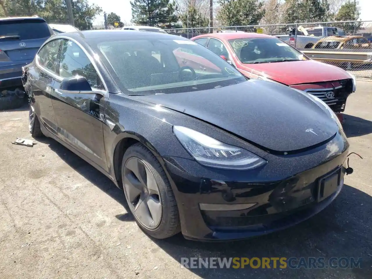 1 Фотография поврежденного автомобиля 5YJ3E1EA4KF361645 TESLA MODEL 3 2019