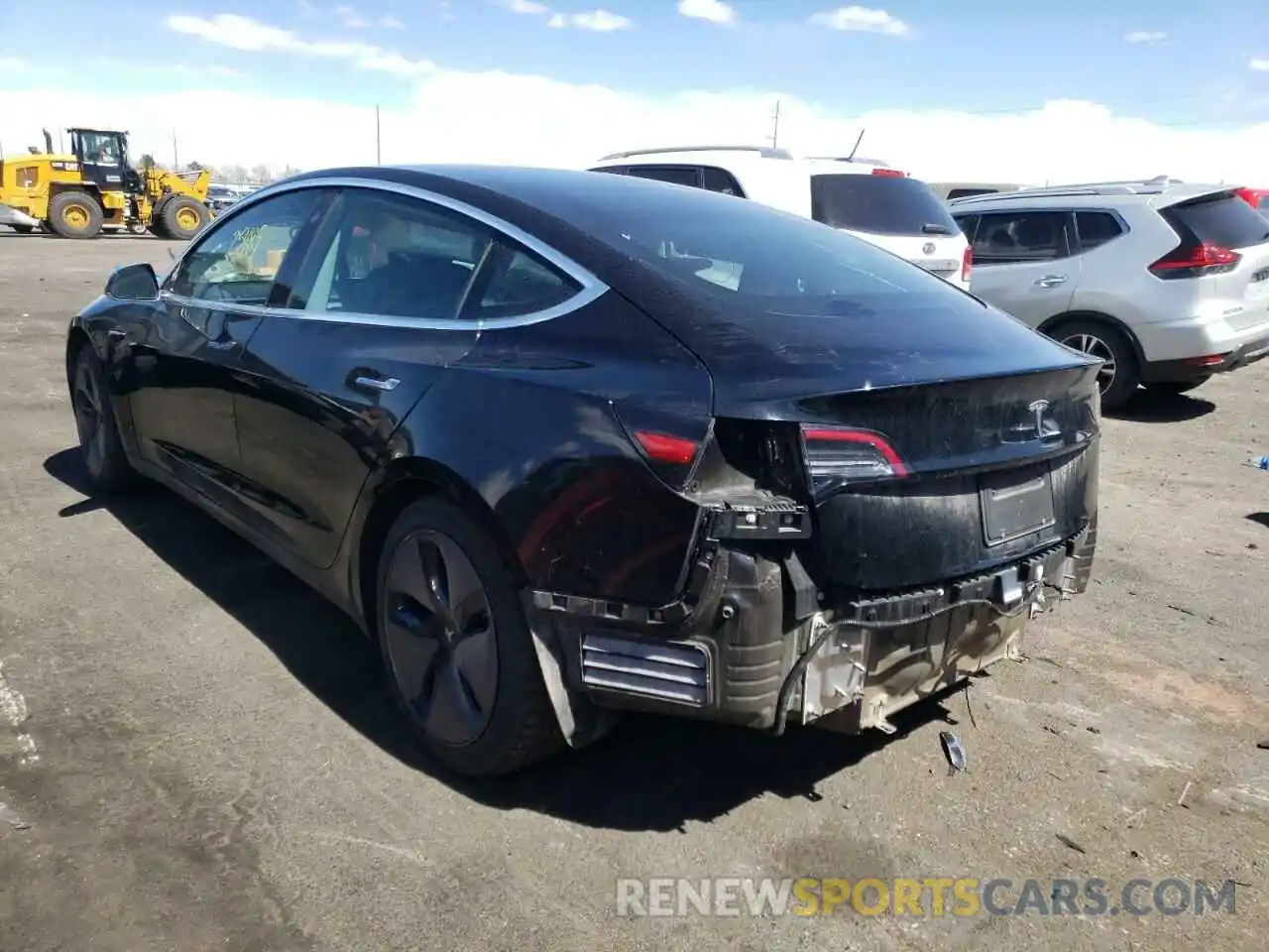 3 Photograph of a damaged car 5YJ3E1EA4KF361645 TESLA MODEL 3 2019