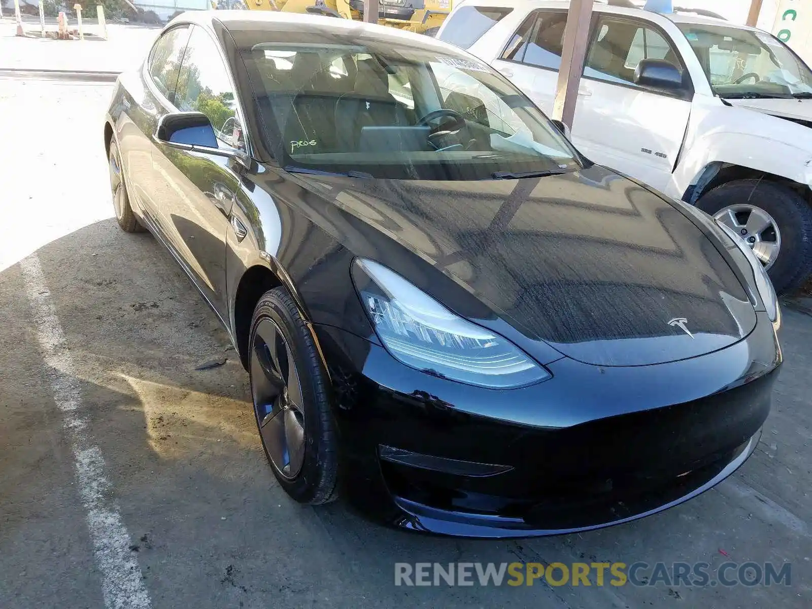 1 Photograph of a damaged car 5YJ3E1EA4KF361760 TESLA MODEL 3 2019