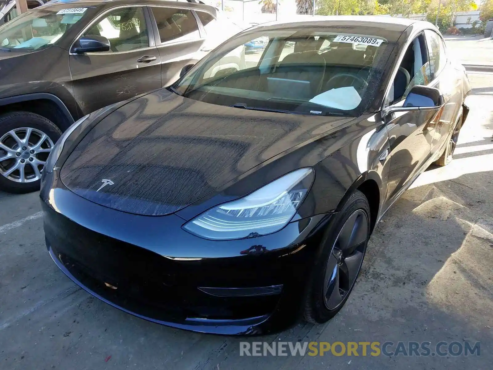 2 Photograph of a damaged car 5YJ3E1EA4KF361760 TESLA MODEL 3 2019