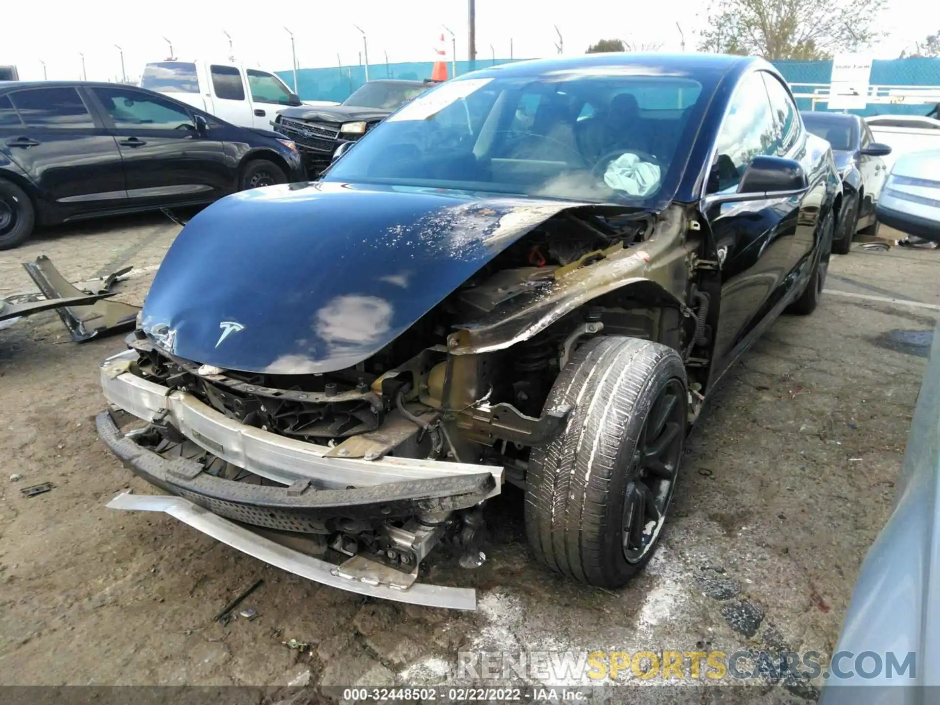 2 Photograph of a damaged car 5YJ3E1EA4KF362035 TESLA MODEL 3 2019