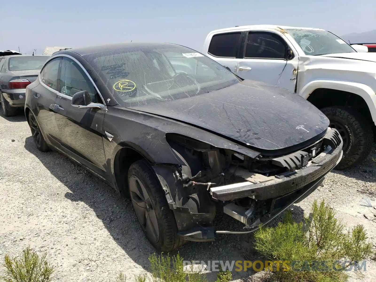 1 Photograph of a damaged car 5YJ3E1EA4KF395309 TESLA MODEL 3 2019