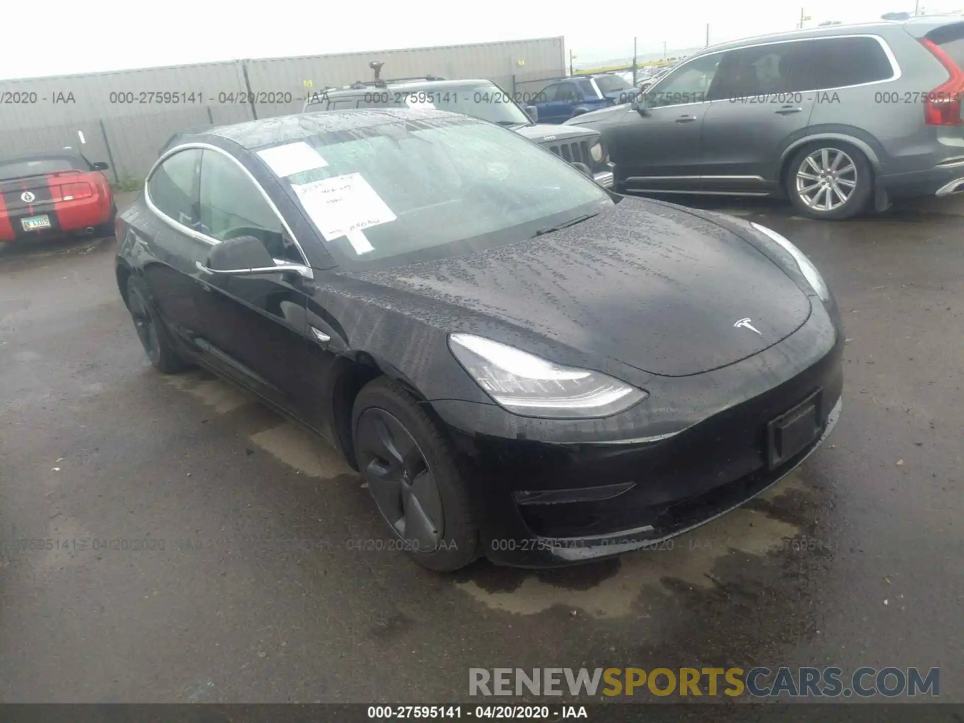 1 Photograph of a damaged car 5YJ3E1EA4KF395729 TESLA MODEL 3 2019