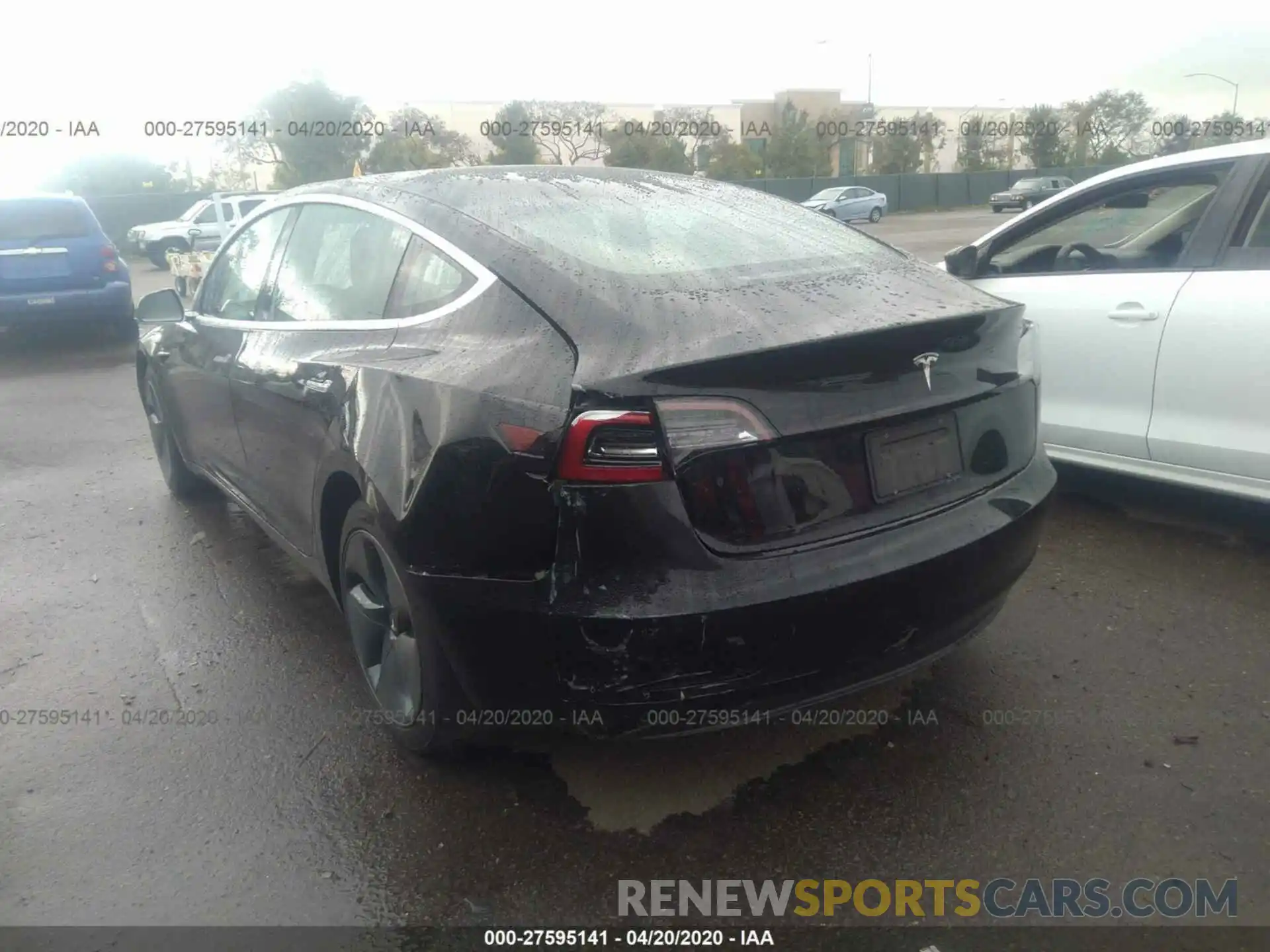 3 Photograph of a damaged car 5YJ3E1EA4KF395729 TESLA MODEL 3 2019