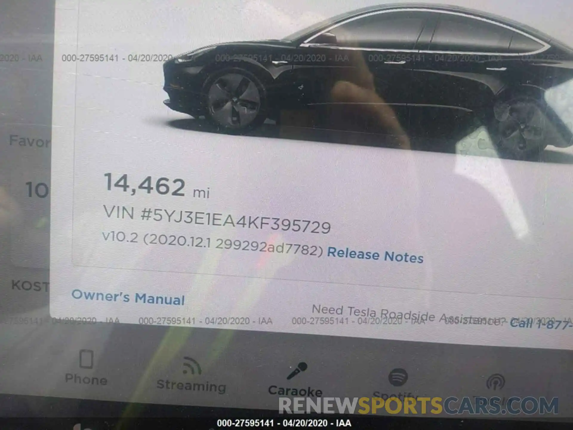 7 Photograph of a damaged car 5YJ3E1EA4KF395729 TESLA MODEL 3 2019